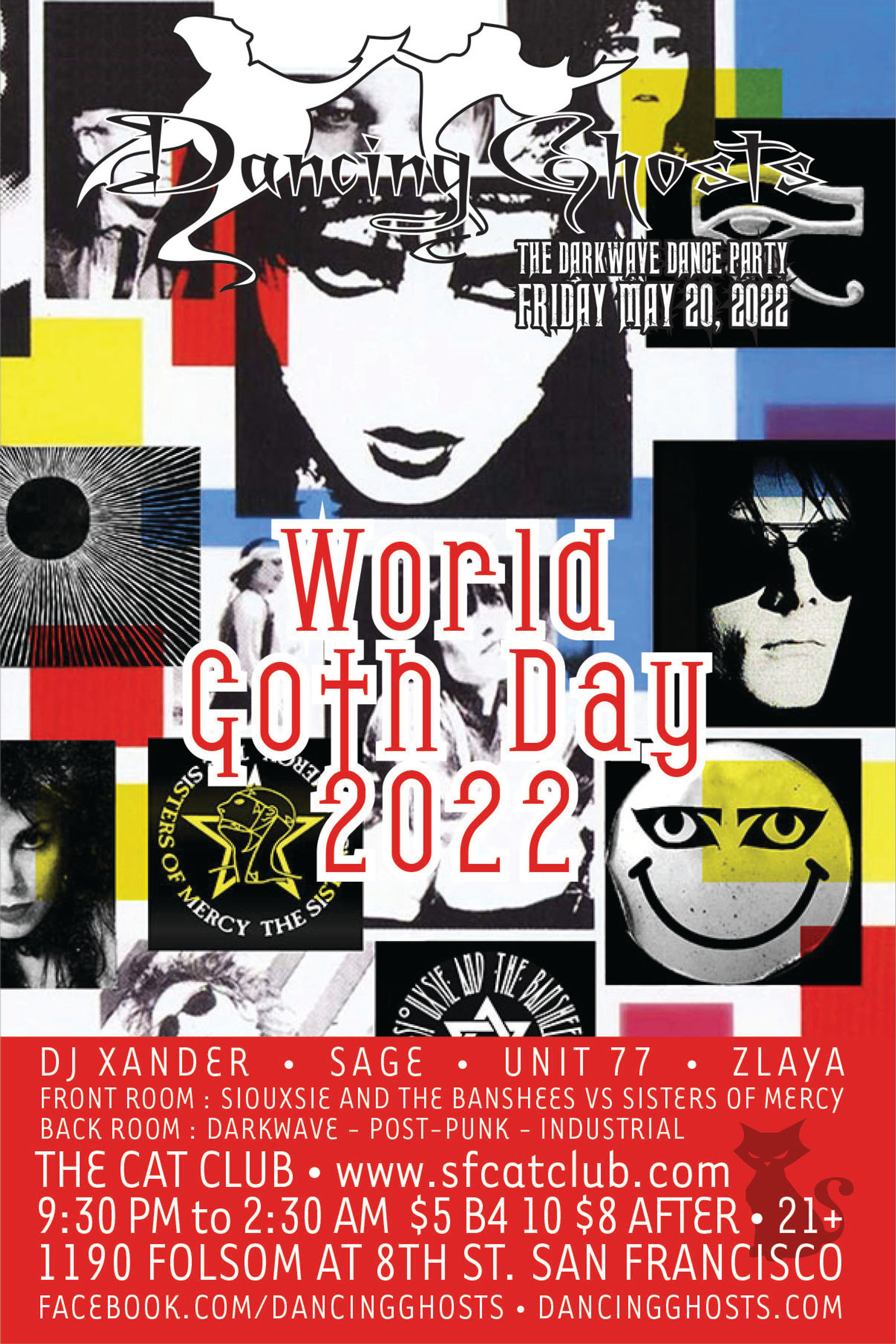 Cat Club Presents DANCING GHOSTS World Goth Day 2022! SOMA West CBD