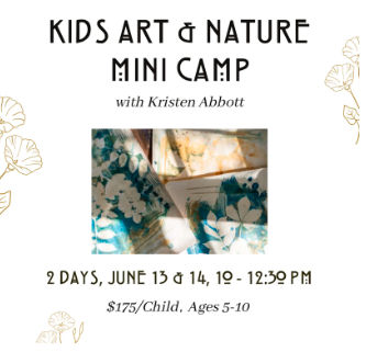 Kids Art & Nature Camp Flyer