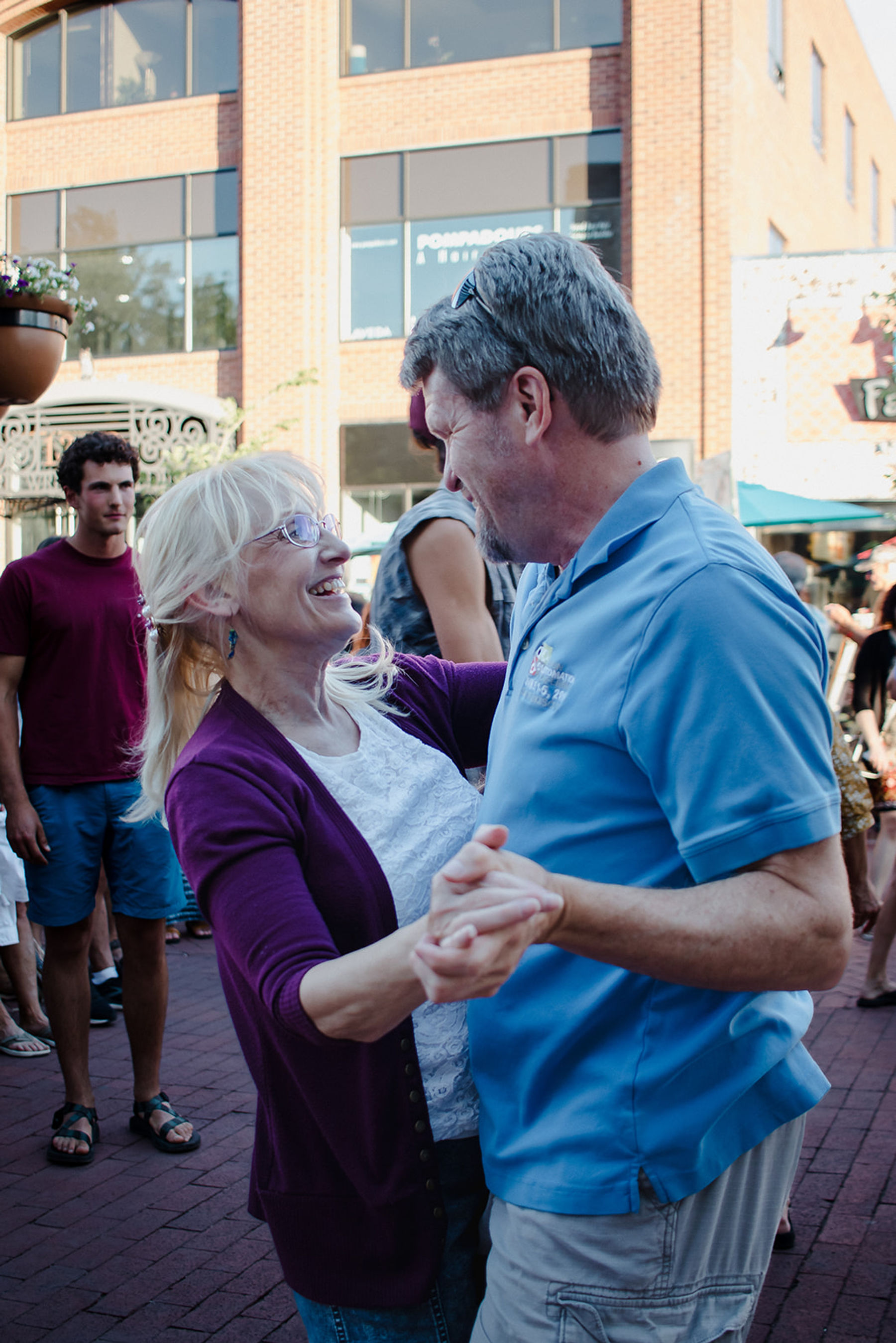 Dancing couple during Bands on the Bricks