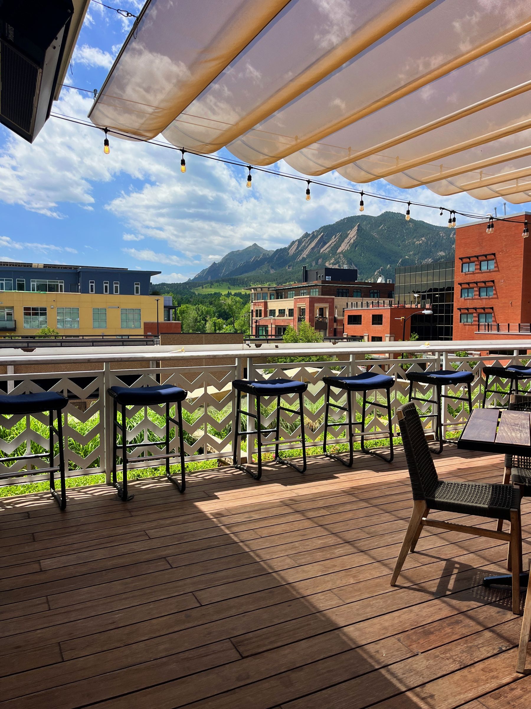 Rooftop view of Flatirons