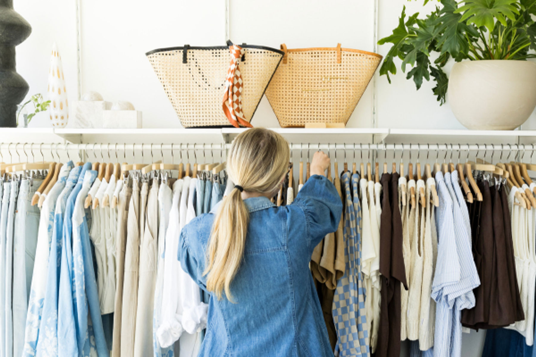 woman shopping at JONES + CO