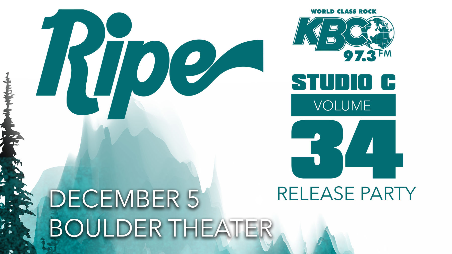 97.3 KBCO Presents: KBCO Studio C Volume 34 Release Party: Ripe