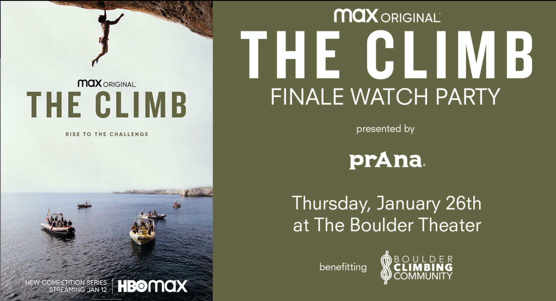 THE CLIMB Watch Party with Special Guests Chris Sharma and Meagan Martin