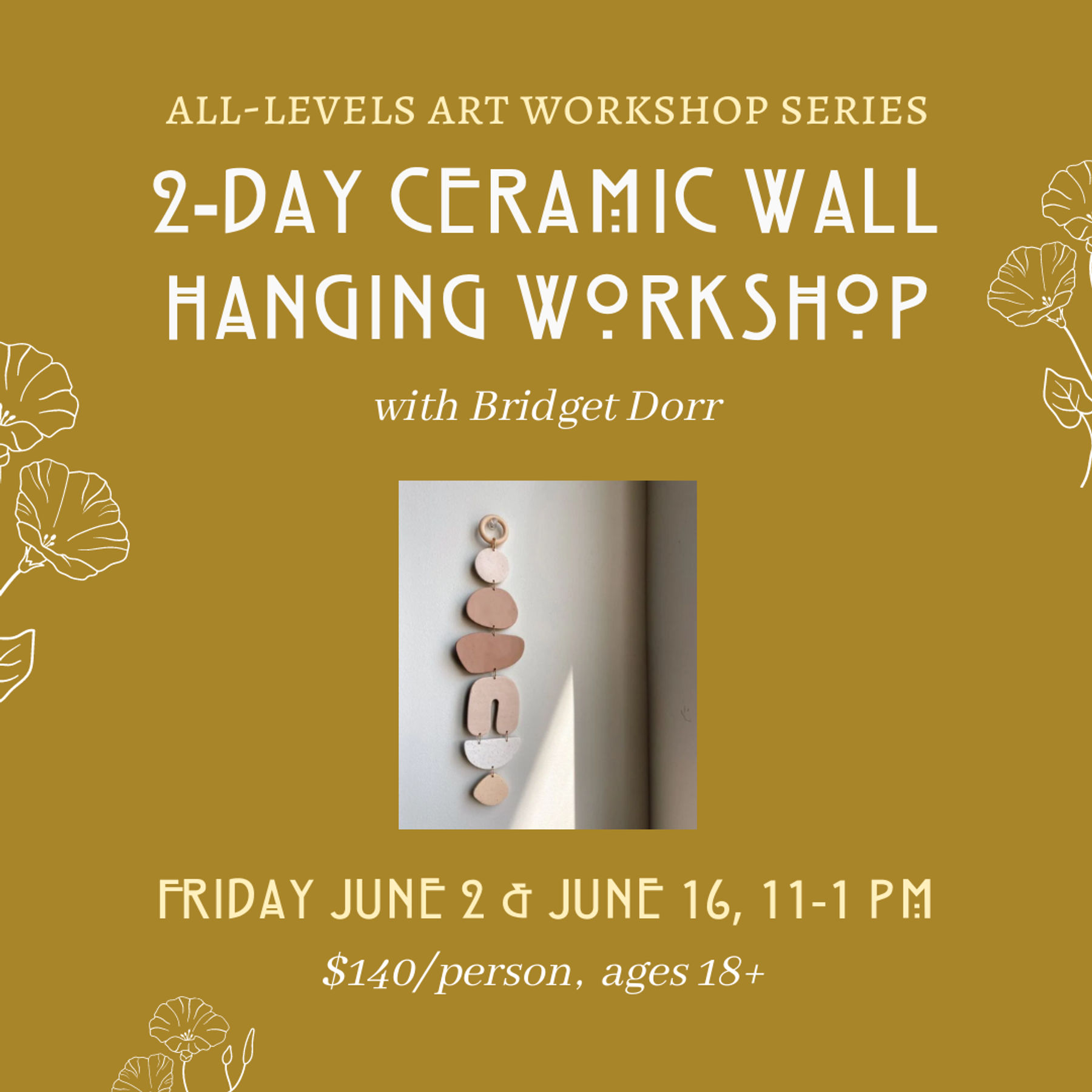 Ceramic Wall Hanging Workshop