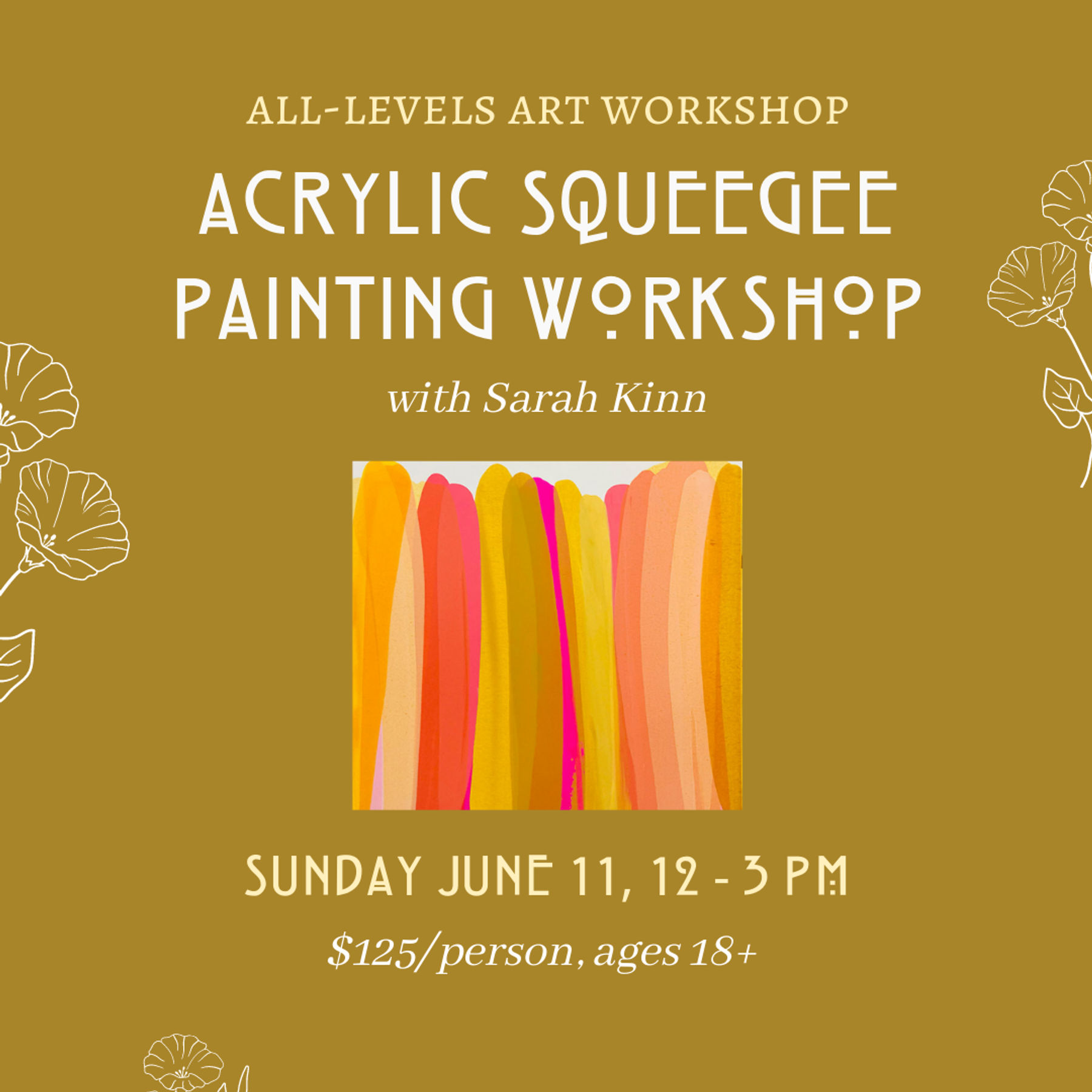 Acrylic Squeegee Painting Workshop