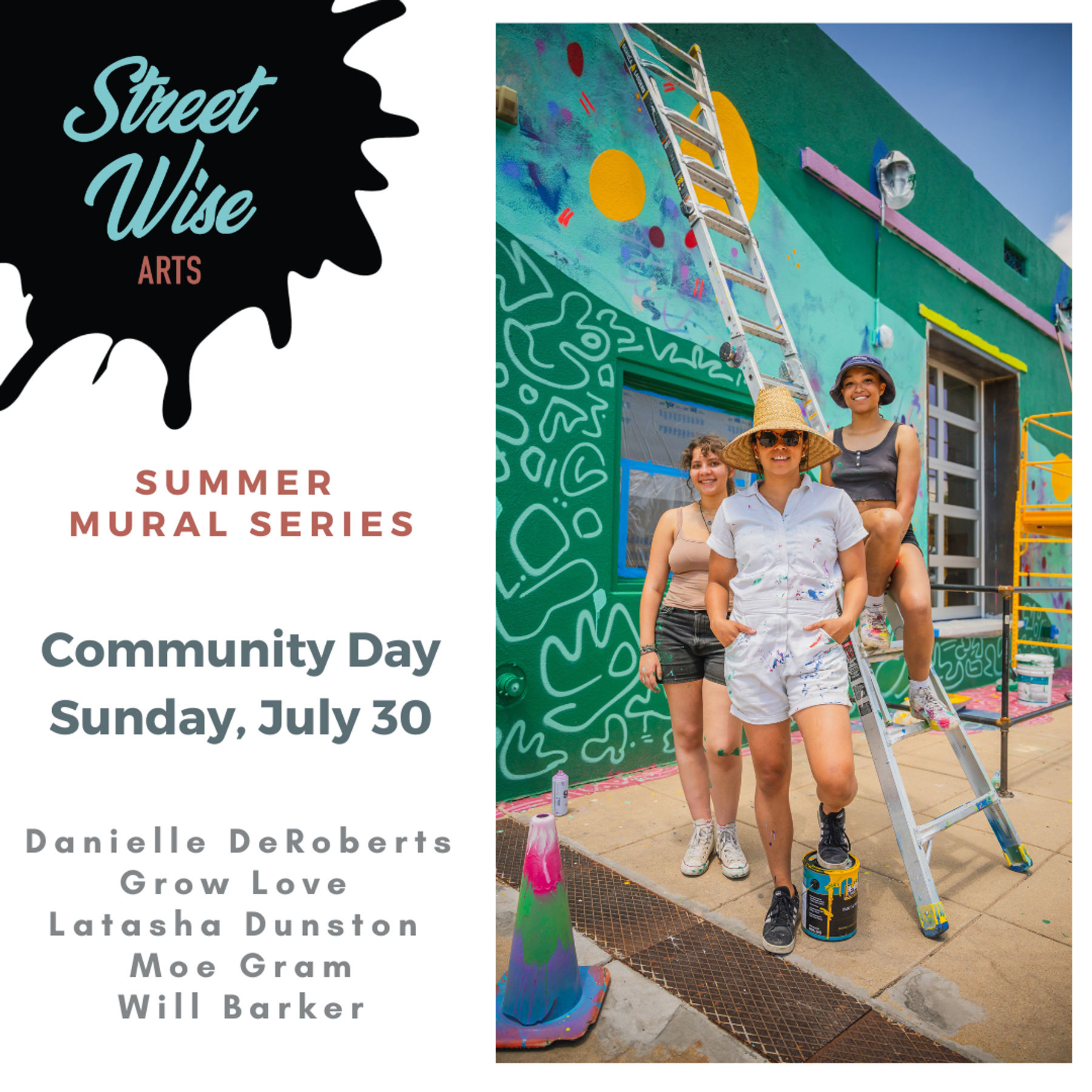 Summer Mural Series Community Day with Street Wise Arts