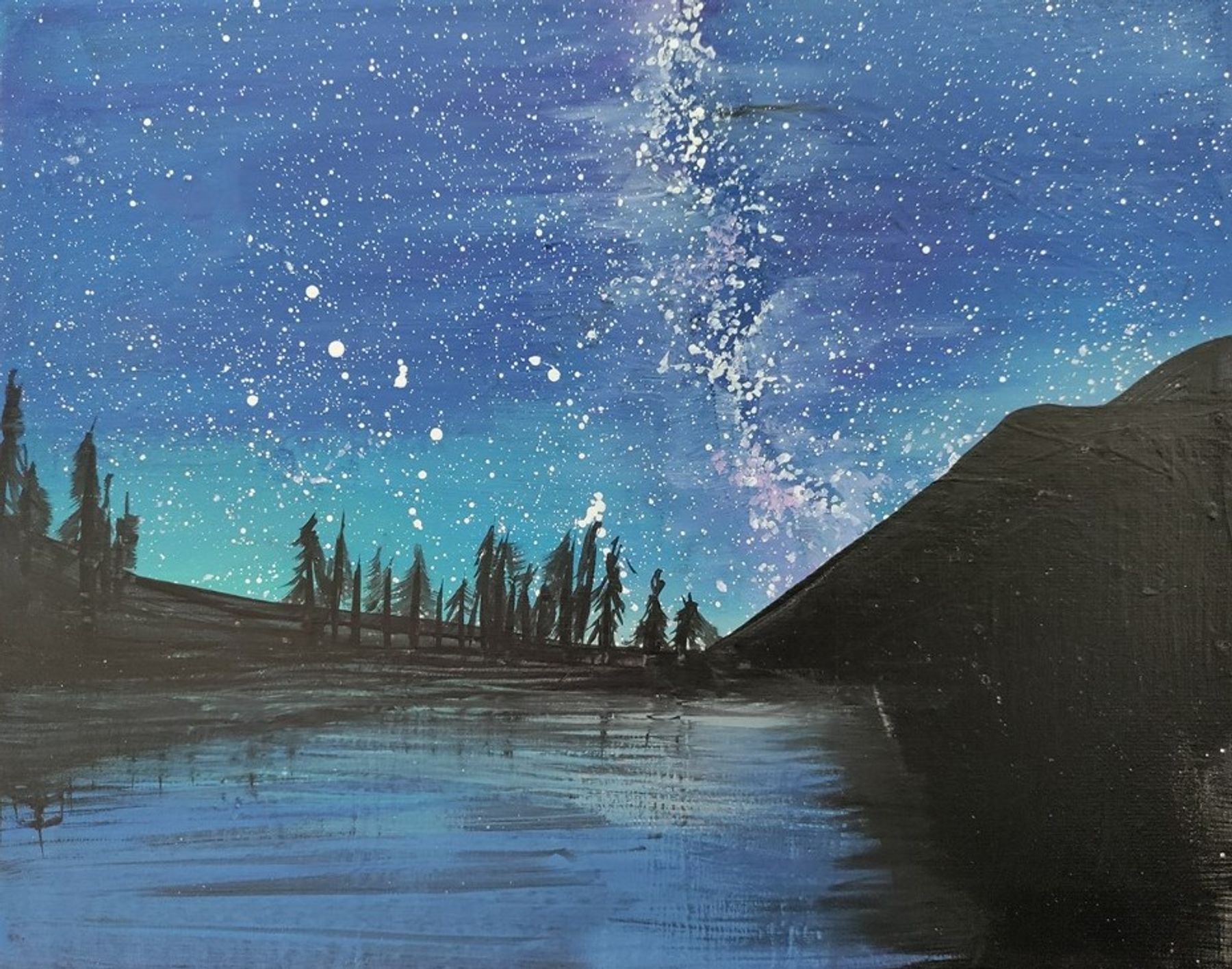 Paint & Sip at R Gallery - Starry Night Sky | Downtown Boulder, CO