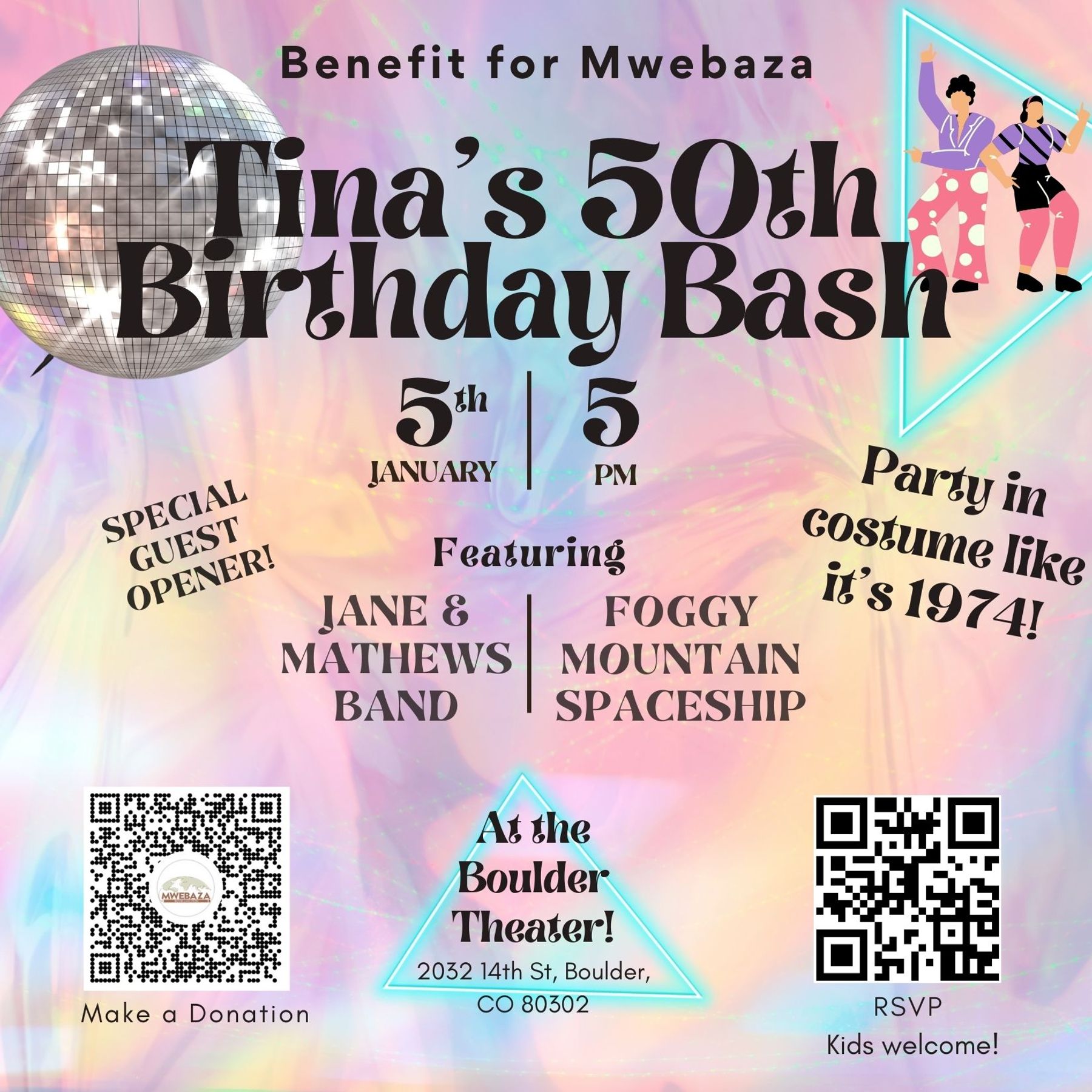 Tina Troy's 50th Birthday Bash! A benefit concert for Mwebaza