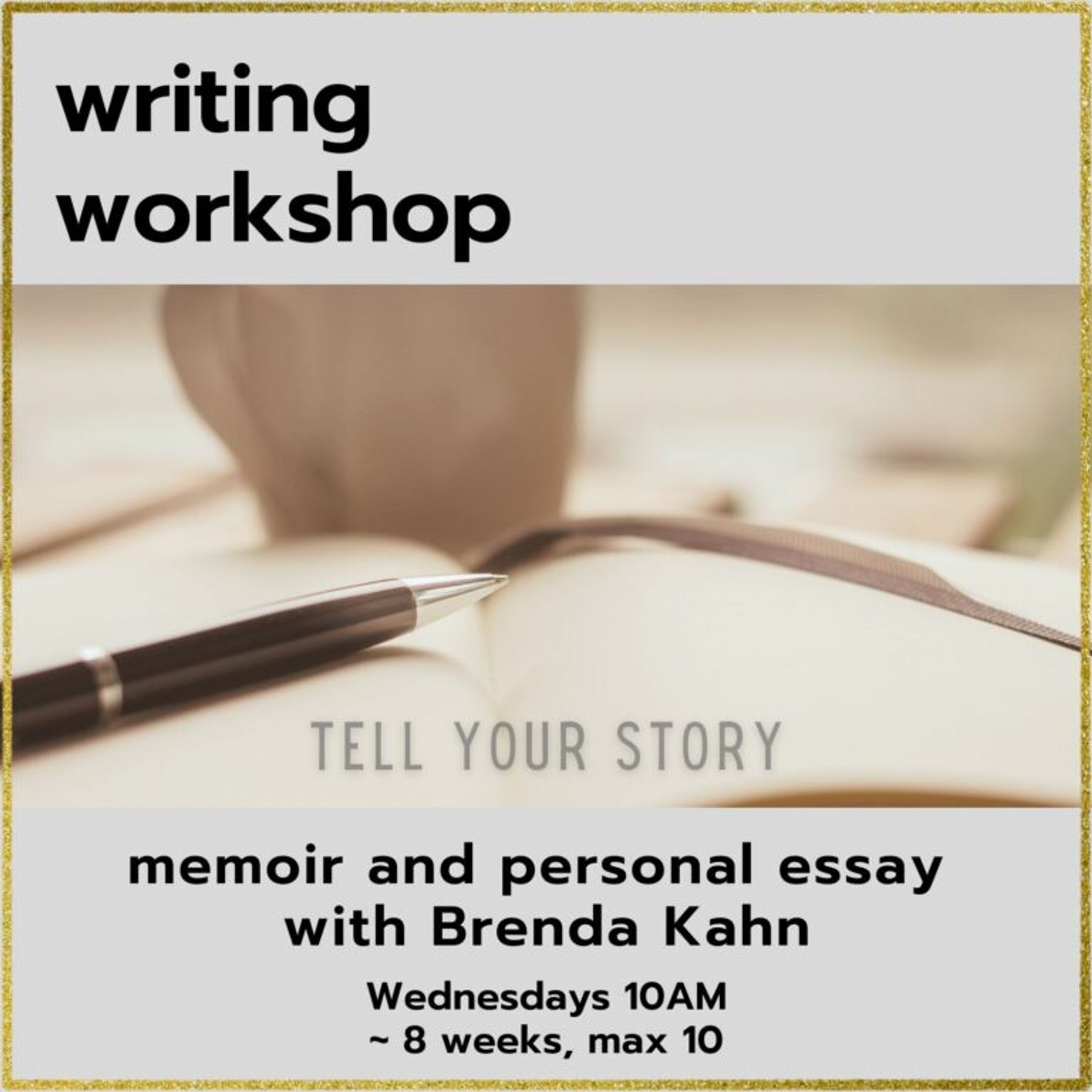 8-Week Memoir Writing Workshop