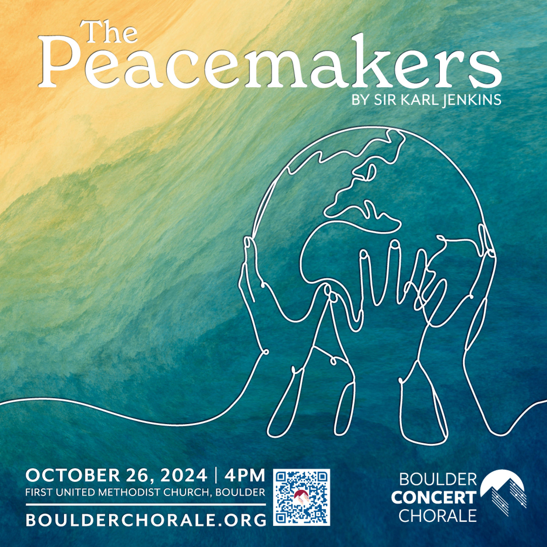 Boulder Concert Chorale presents "Sir Karl Jenkins' The Peacemakers"