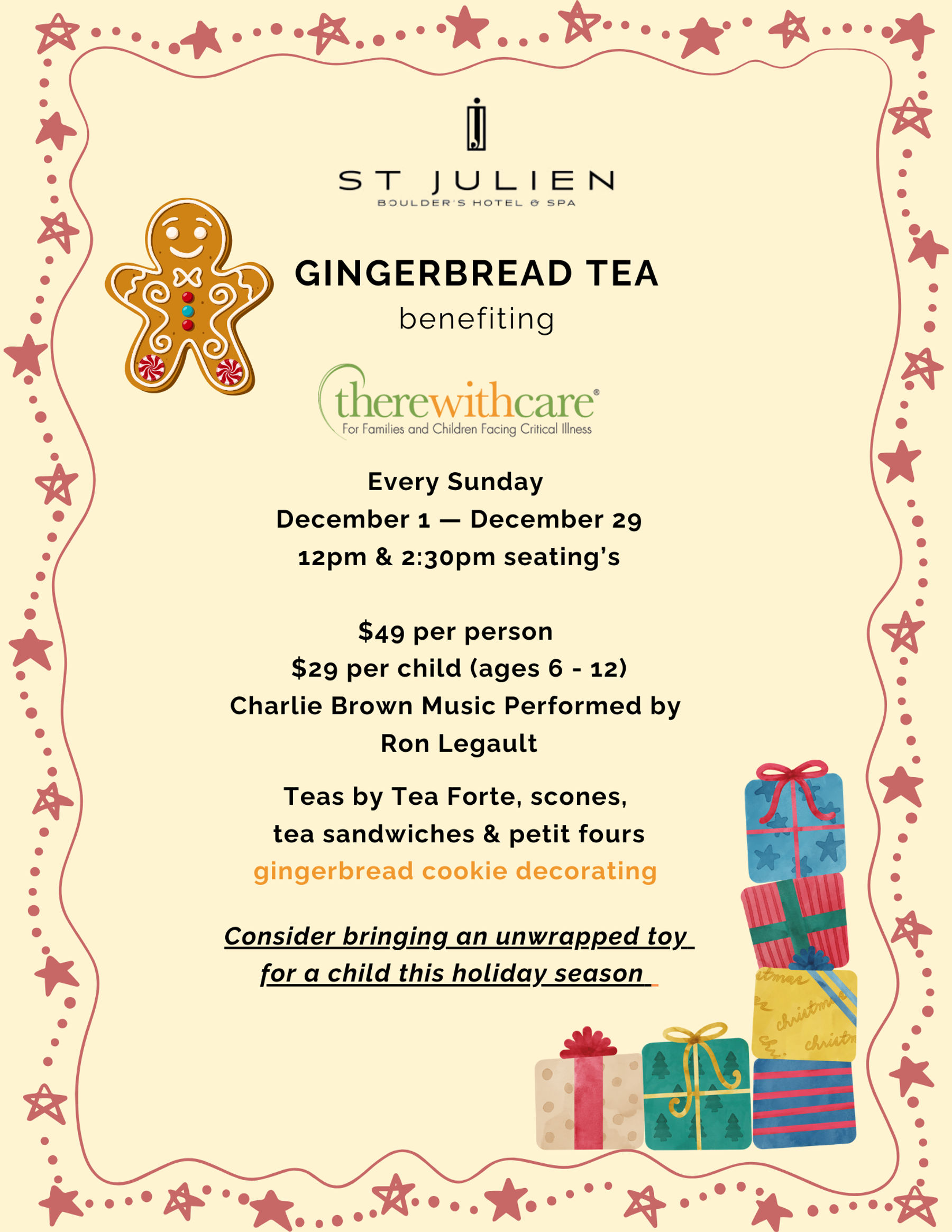 Gingerbread Tea at St Julien Hotel & Spa