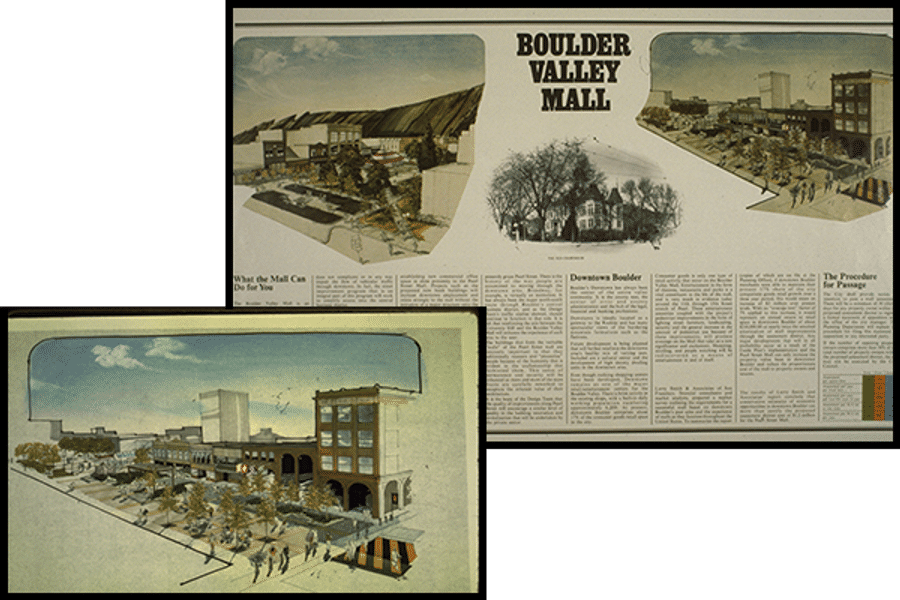 newspaper clipping about pearl street mall