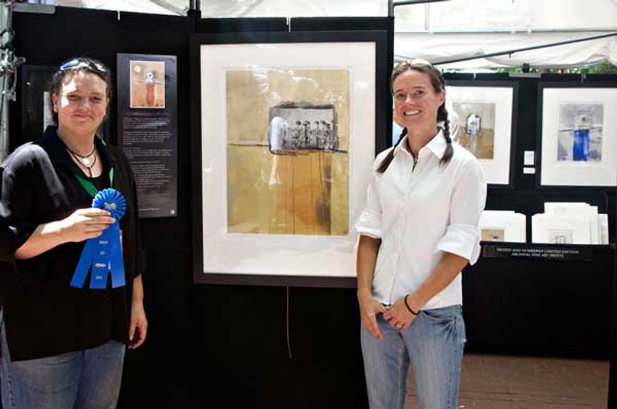 Michelle LeDoux (left, pictured with Julie Fliss), Best 2D 2012