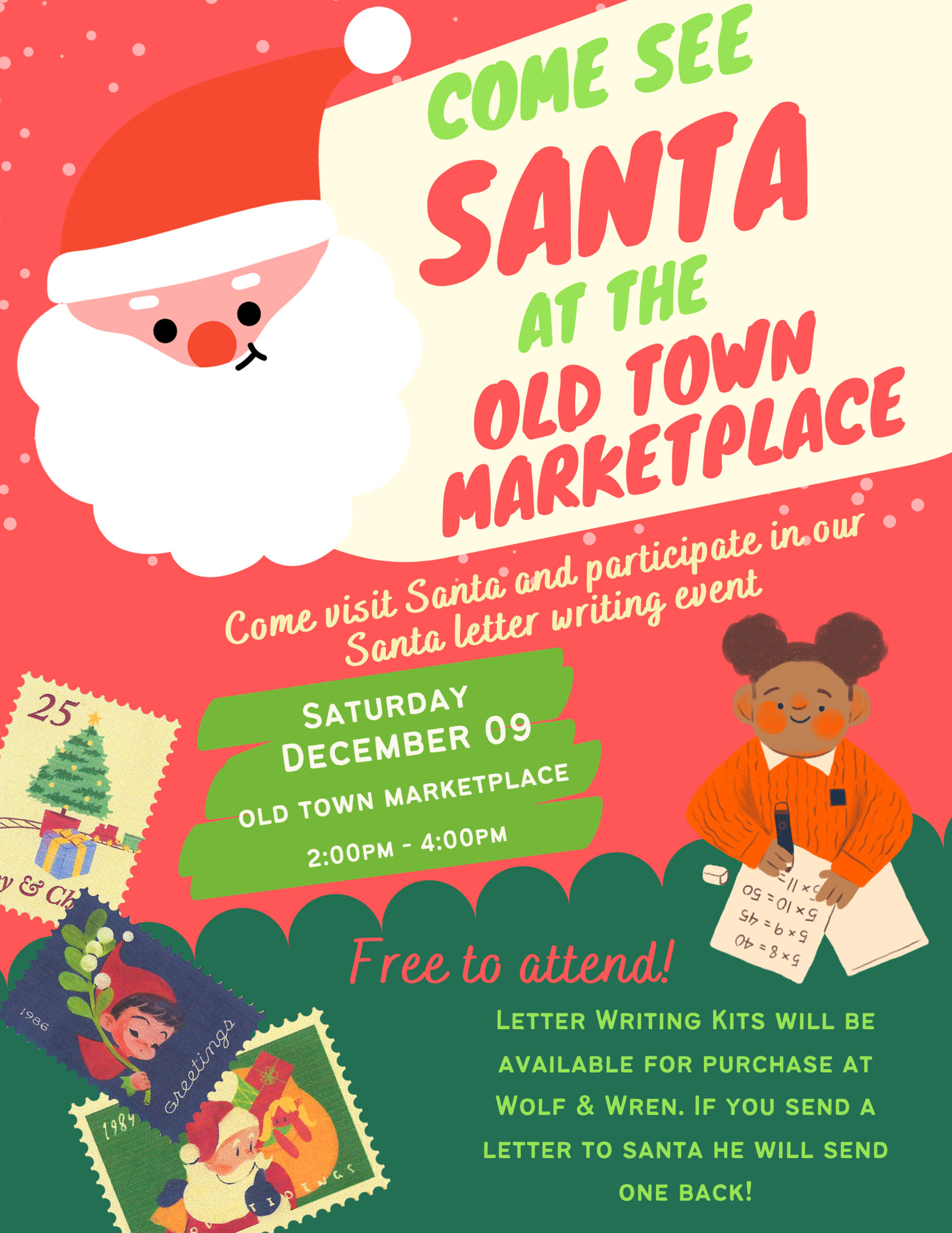 Santa Claus is Coming to Old Town Marketplace