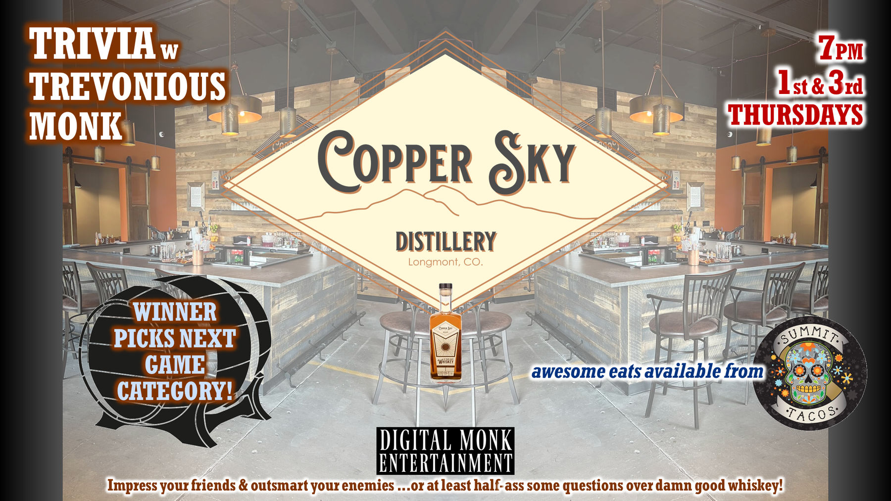 Game Night @ Copper Sky - Trivia w/Trevonious Monk!