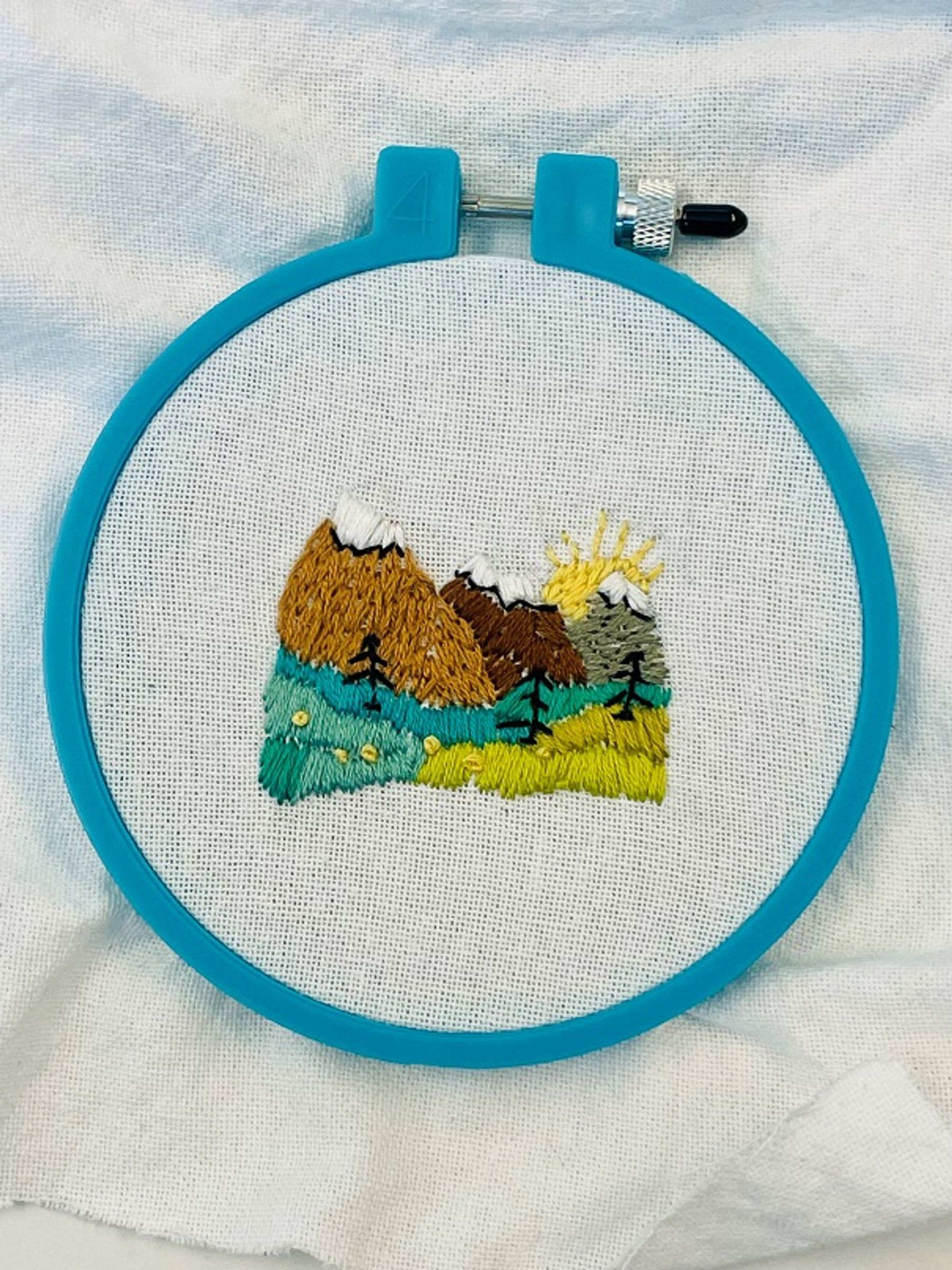 ARTS WEEK - Art & Sip: Stitch The Rocky Mountains Embroidery