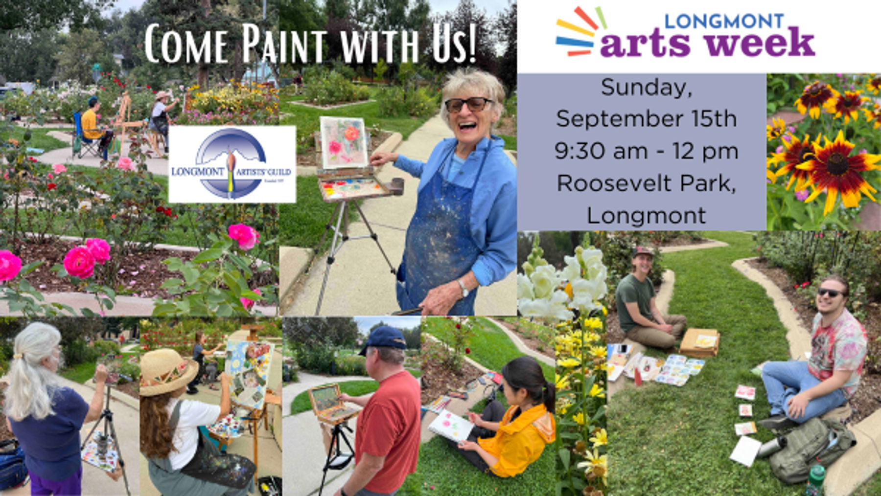 ARTS WEEK - FREE! Plein Air Paint Out at Roosevelt Rose Garden