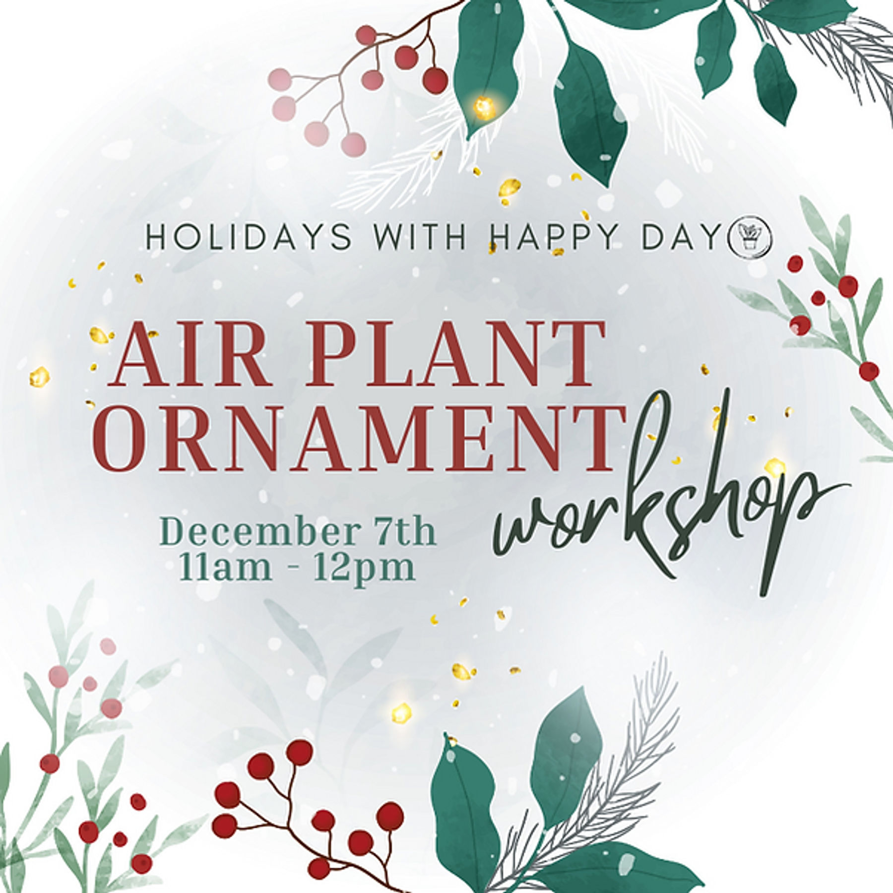 Air Plant Ornament Workshop