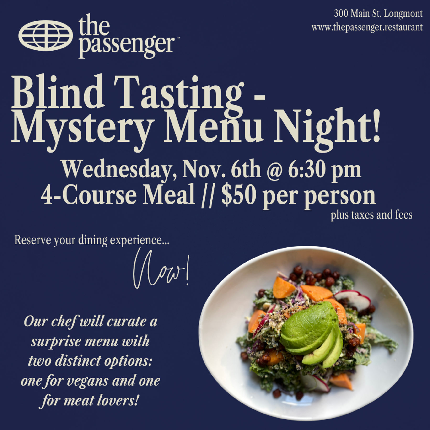 Mystery Menu-Blind Tasting Night!