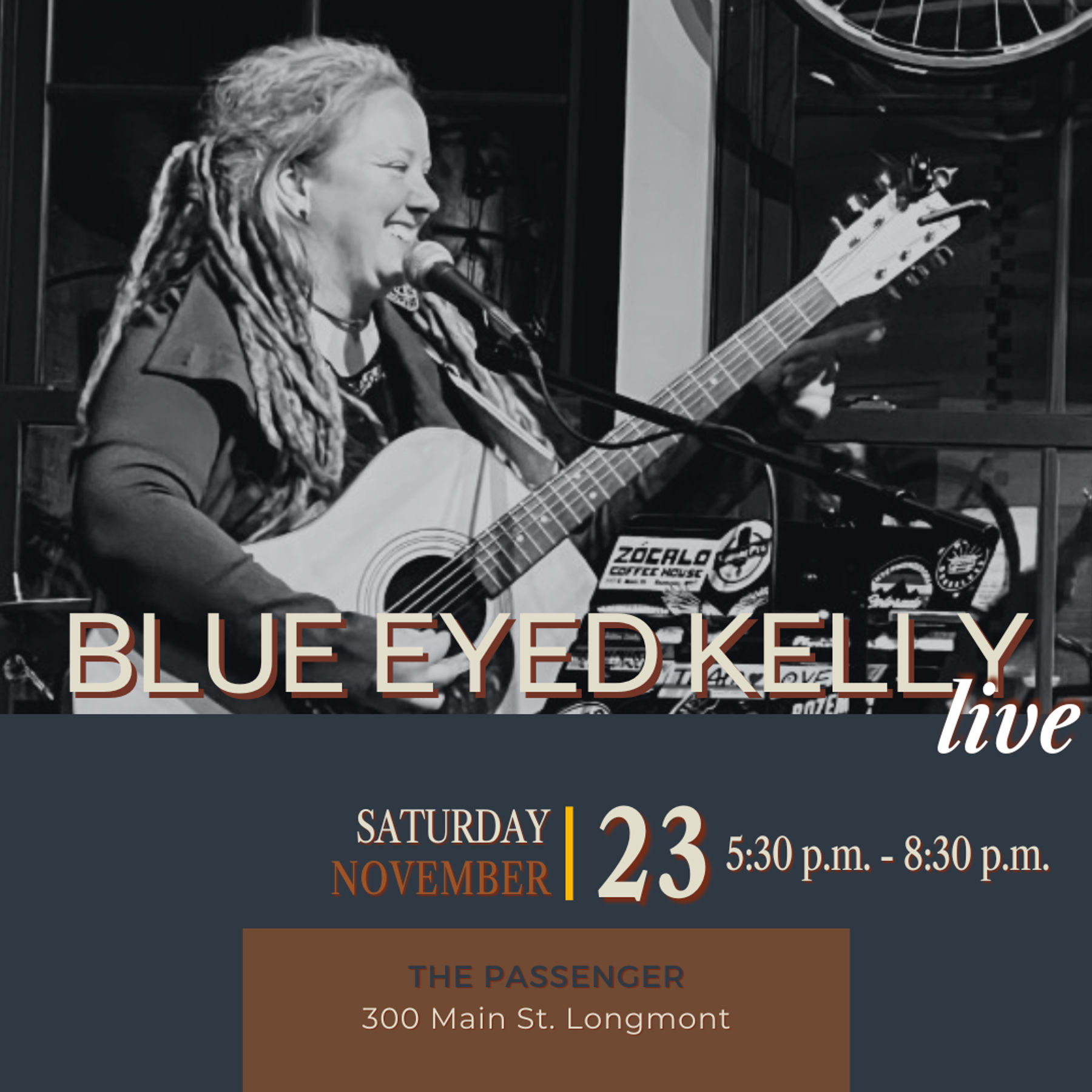 Free Performance by Blue Eyed Kelly in The Passenger