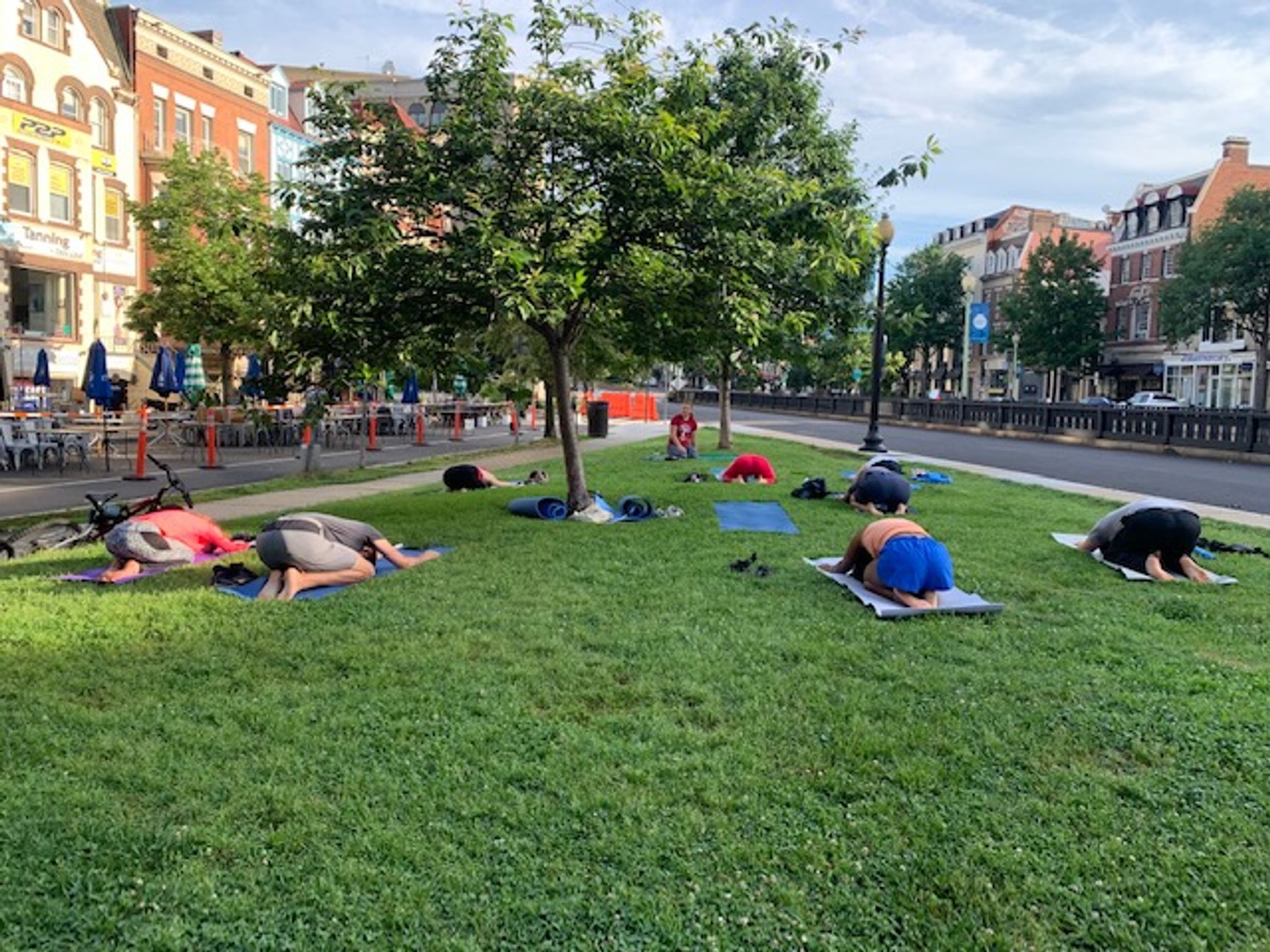 Yoga In The Triangle Park Dupont Circle