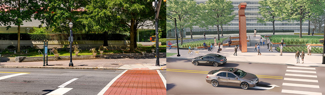 Midtown’s Arts District Plaza at the intersection of Peachtree and 15th Streets is set to undergo big improvements starting next month. 
