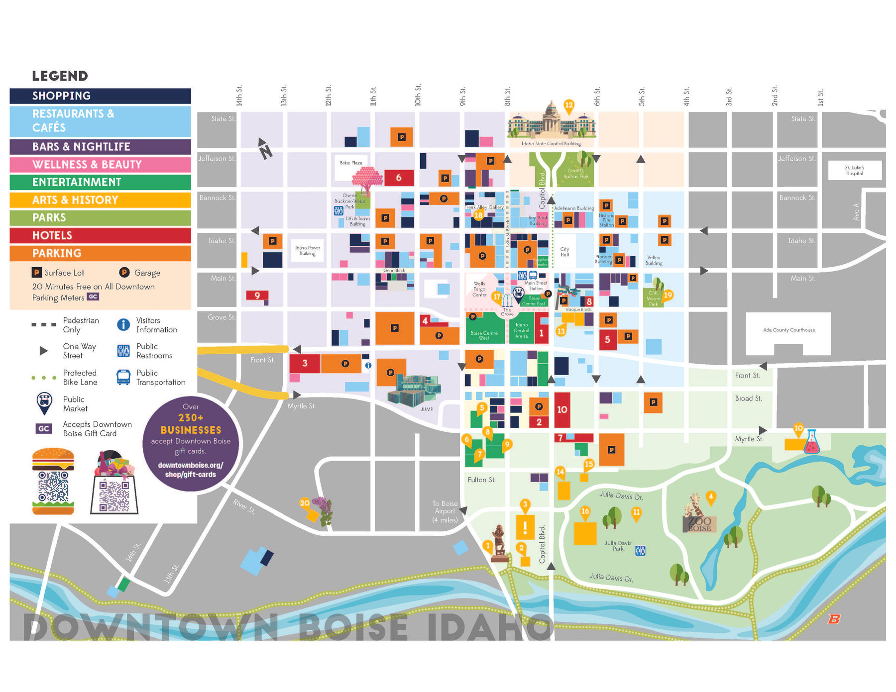 Map of Downtown Boise