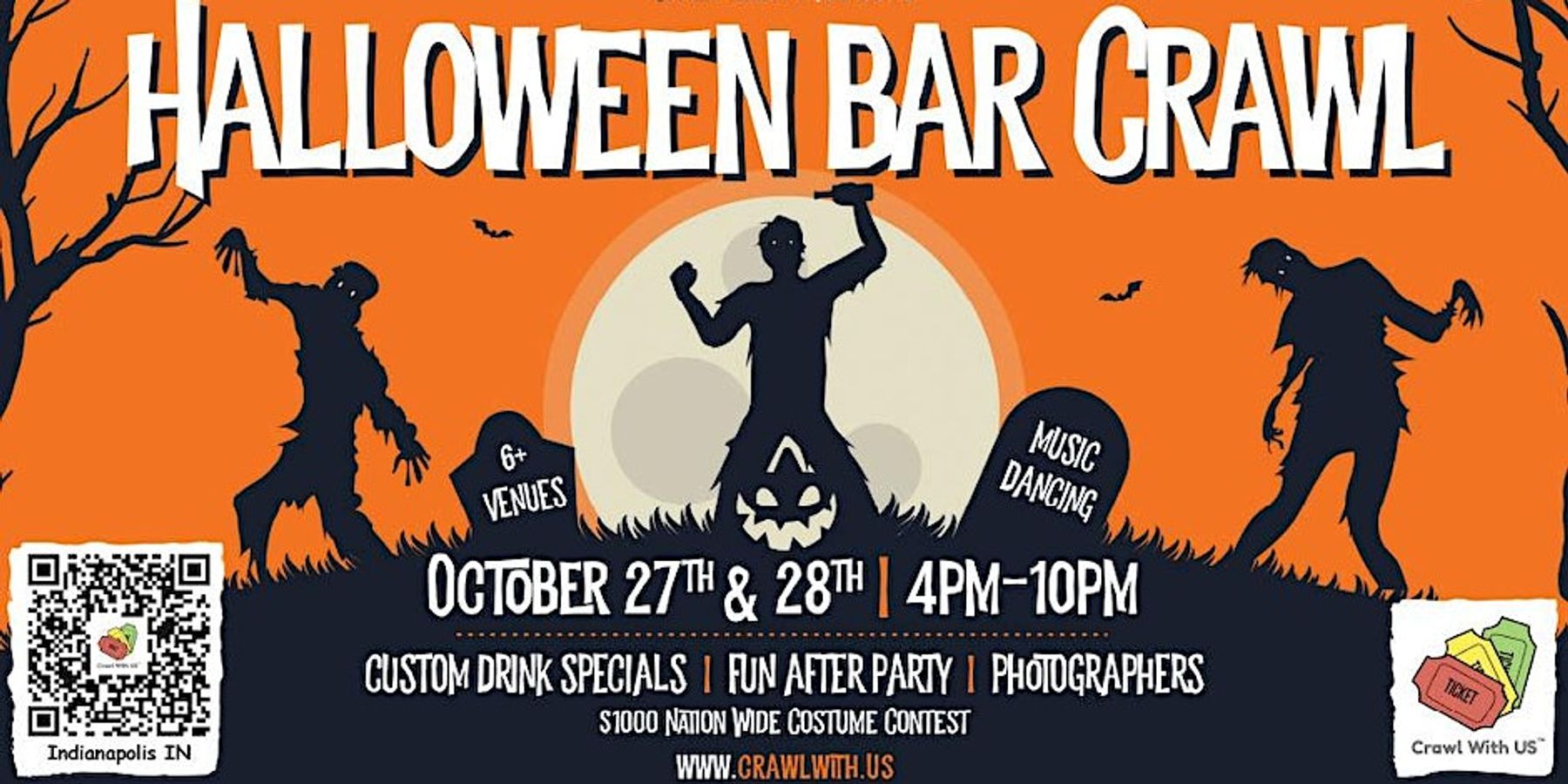 Halloween Bar Crawl Indianapolis Fri And Sat 6th Annual Downtown Indianapolis