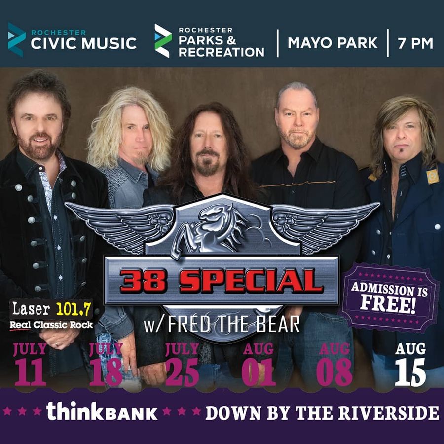 Down by the Riverside 38 Special w/ Fred the Bear Downtown Rochester, MN