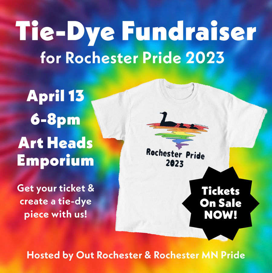 TieDye Fundraiser for Rochester Pride 2023 Downtown Rochester, MN