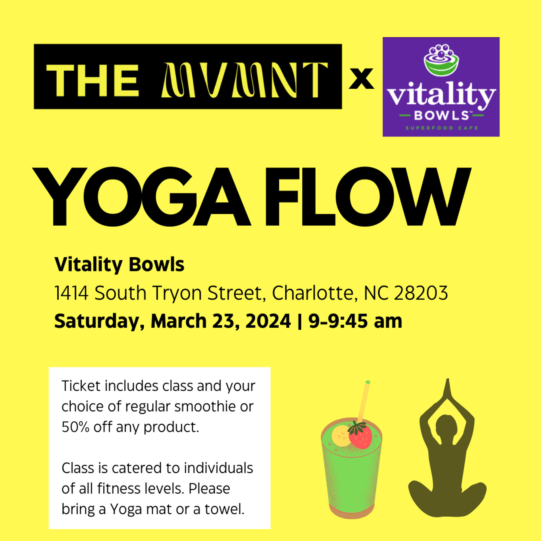 Yoga Flow: Vitality Bowls x The MVMNT