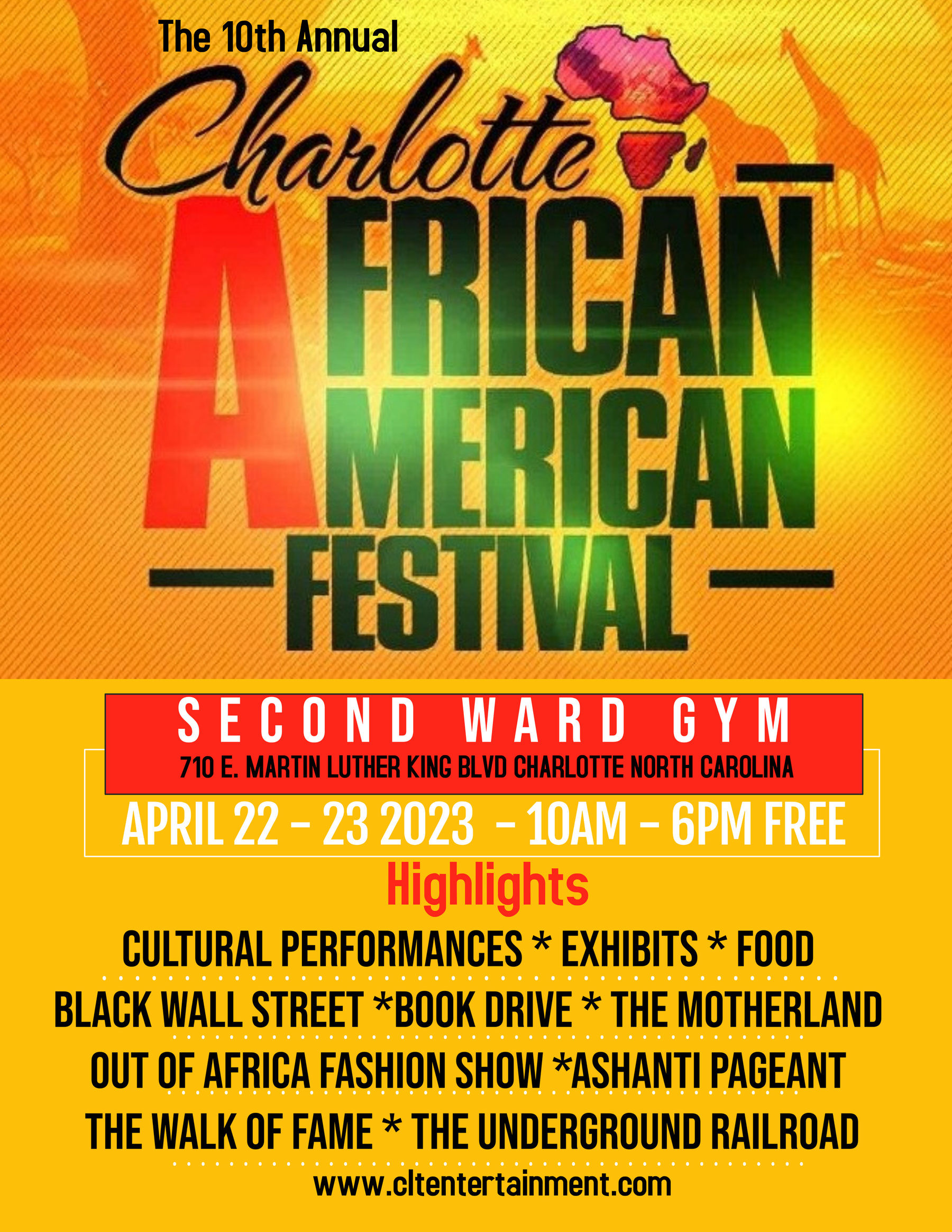 The 10th Annual Charlotte African American Festival (CAAF) Uptown