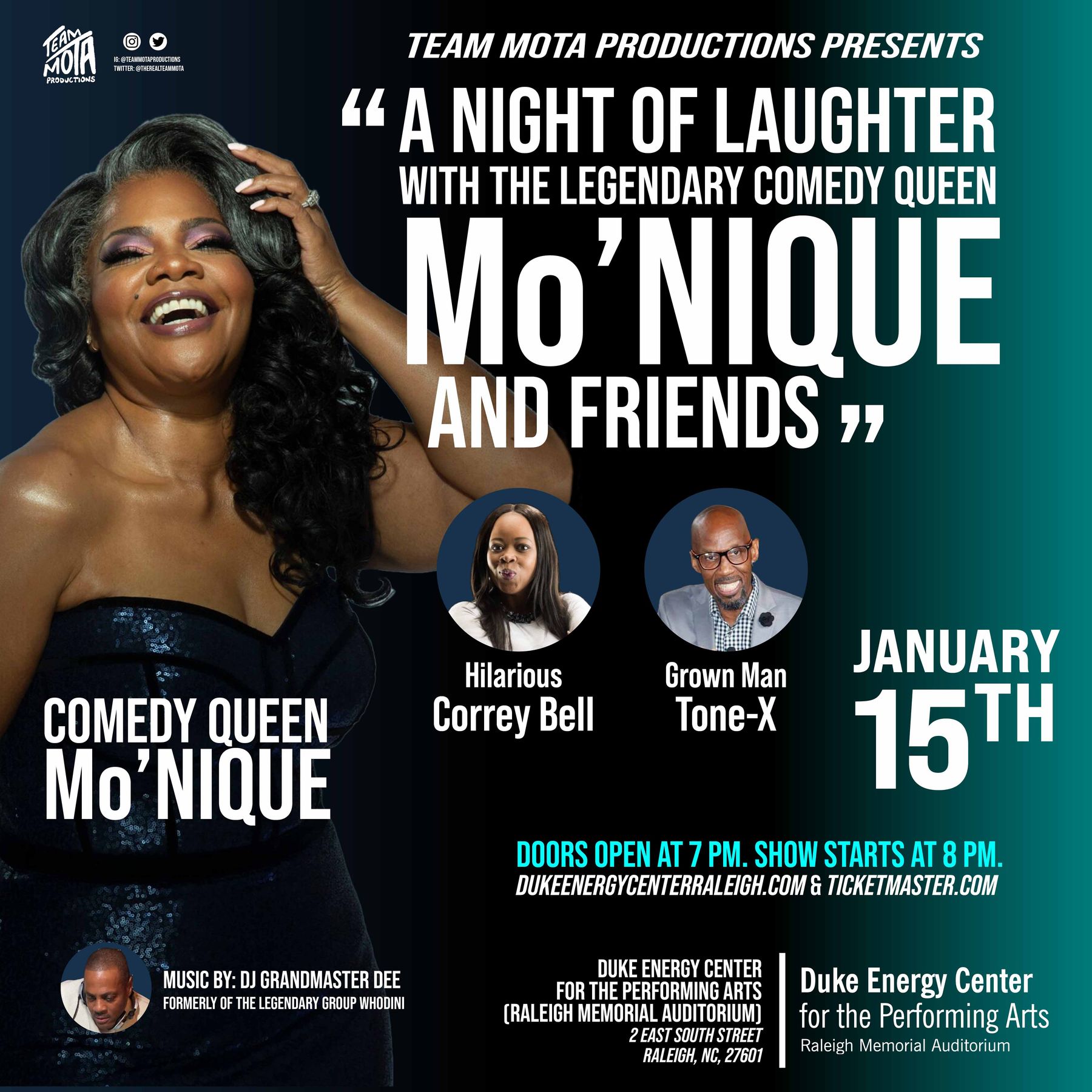 Comedy Queen Mo'Nique & Friends Downtown Raleigh, NC