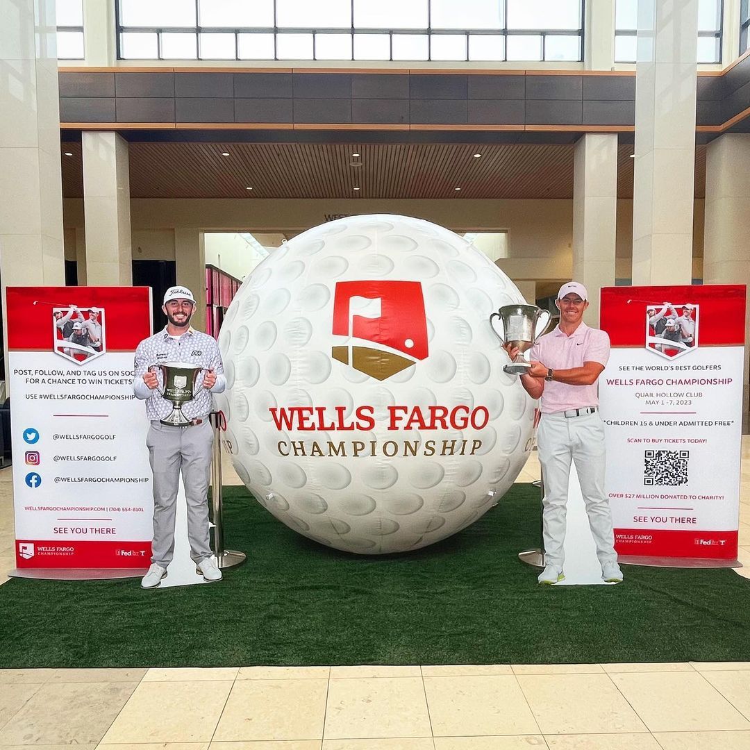 Wells Fargo Golf Display at SouthPark Mall