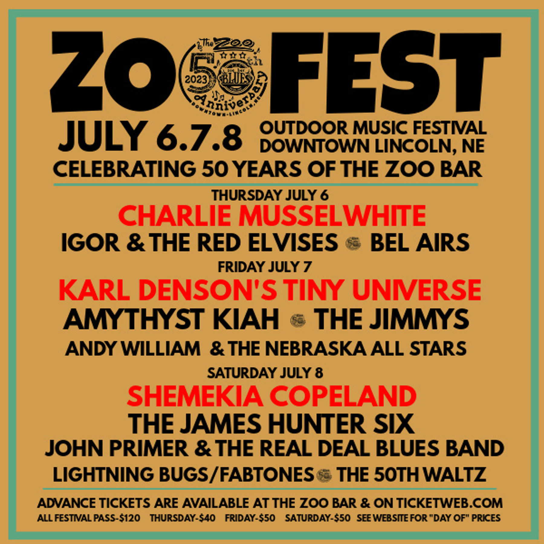 ZOOFEST! Celebrating 50 Years of The Zoo Bar | Downtown Lincoln