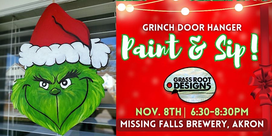 Grinch Paint and Sip 