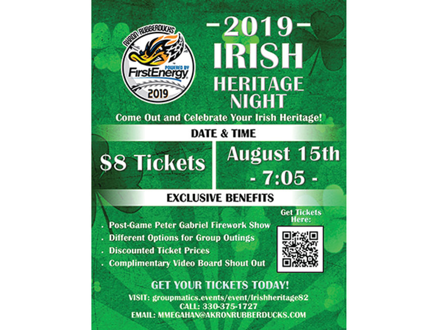 Irish Heritage Night, Downtown Akron Partnership