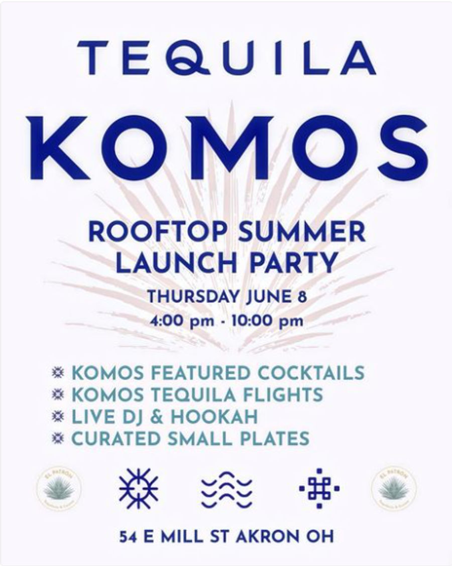 Tequila Komos Rooftop Summer Launch Party | Downtown Akron
