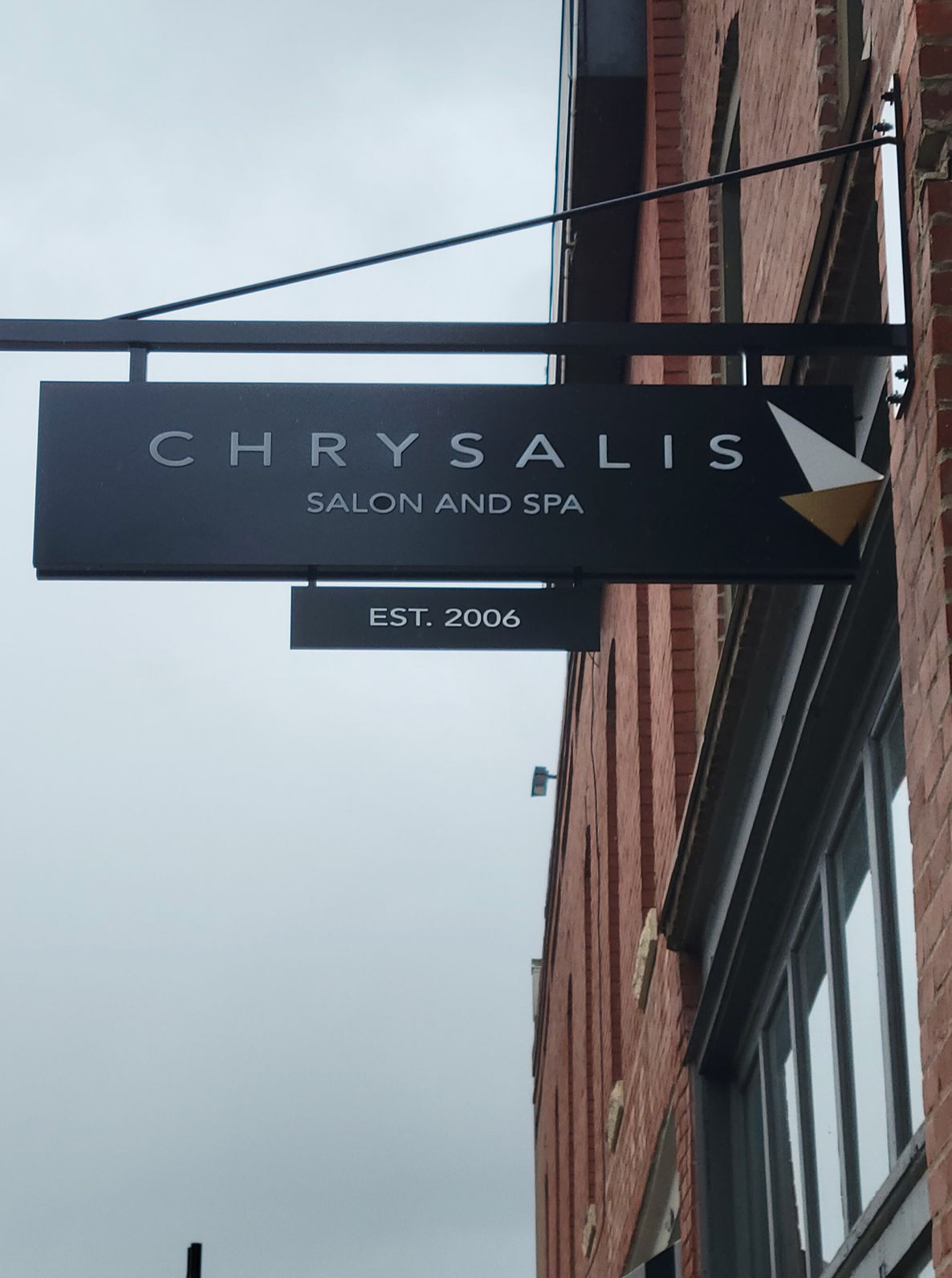 Image of Chrysalis storefront sign