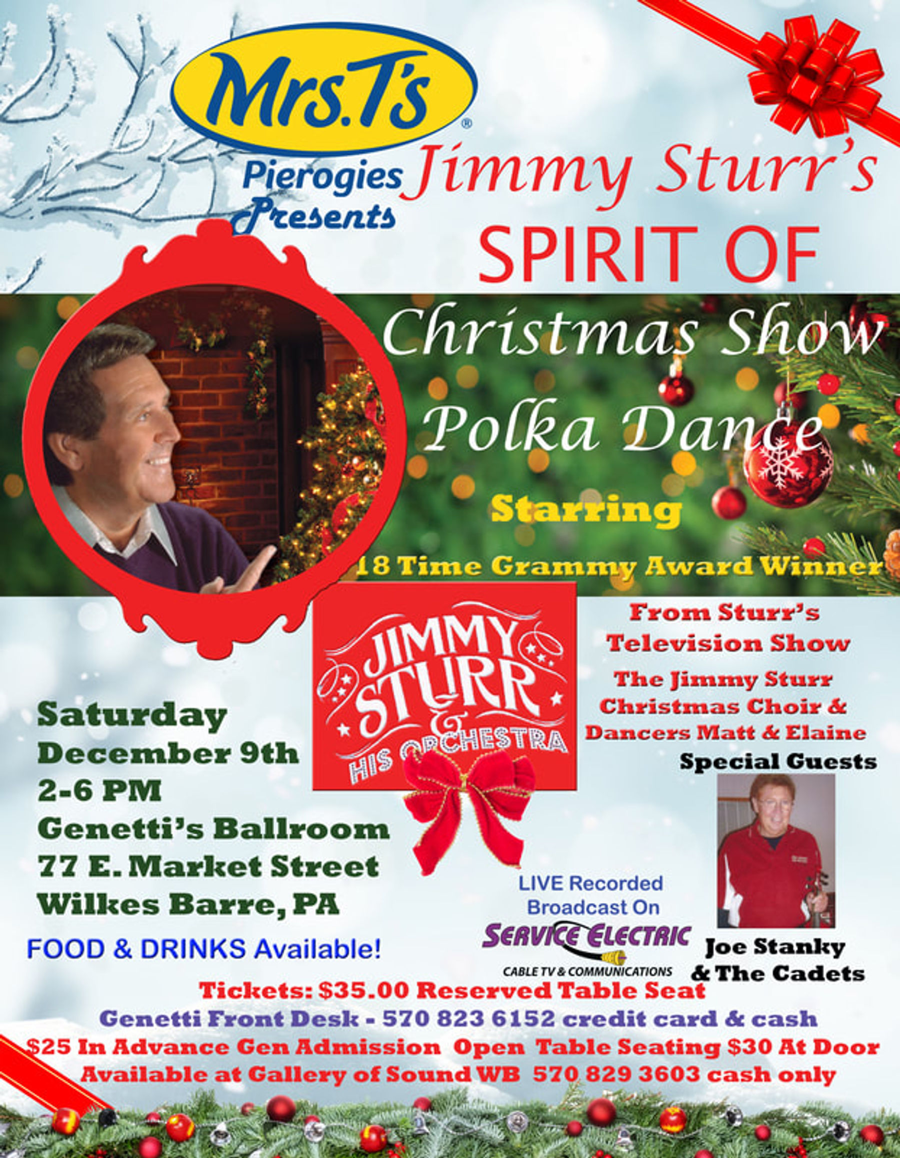 Jimmy Sturr's Spirit of Christmas Show Polka Dance Downtown WilkesBarre