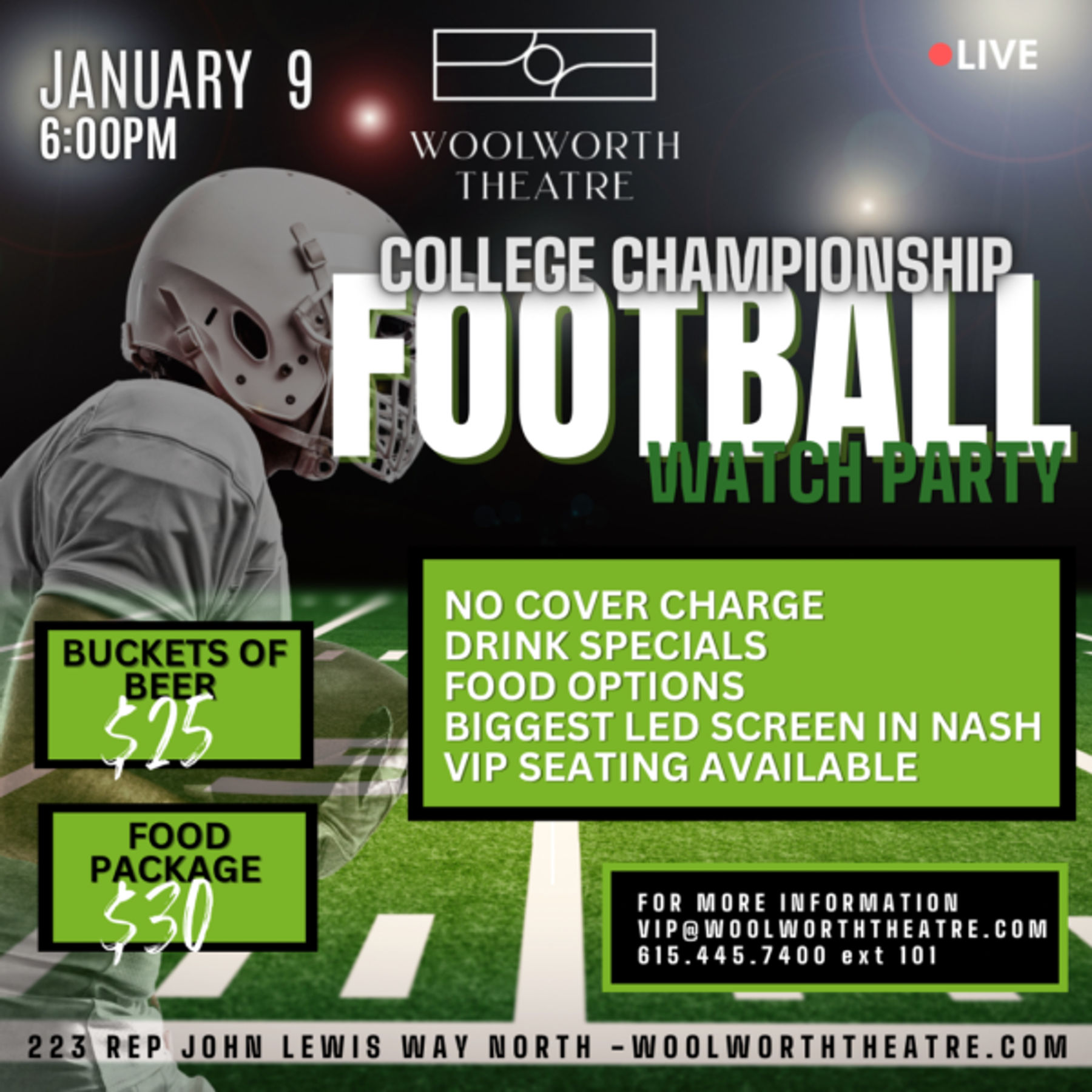 College Football National Championship Watch Party Downtown