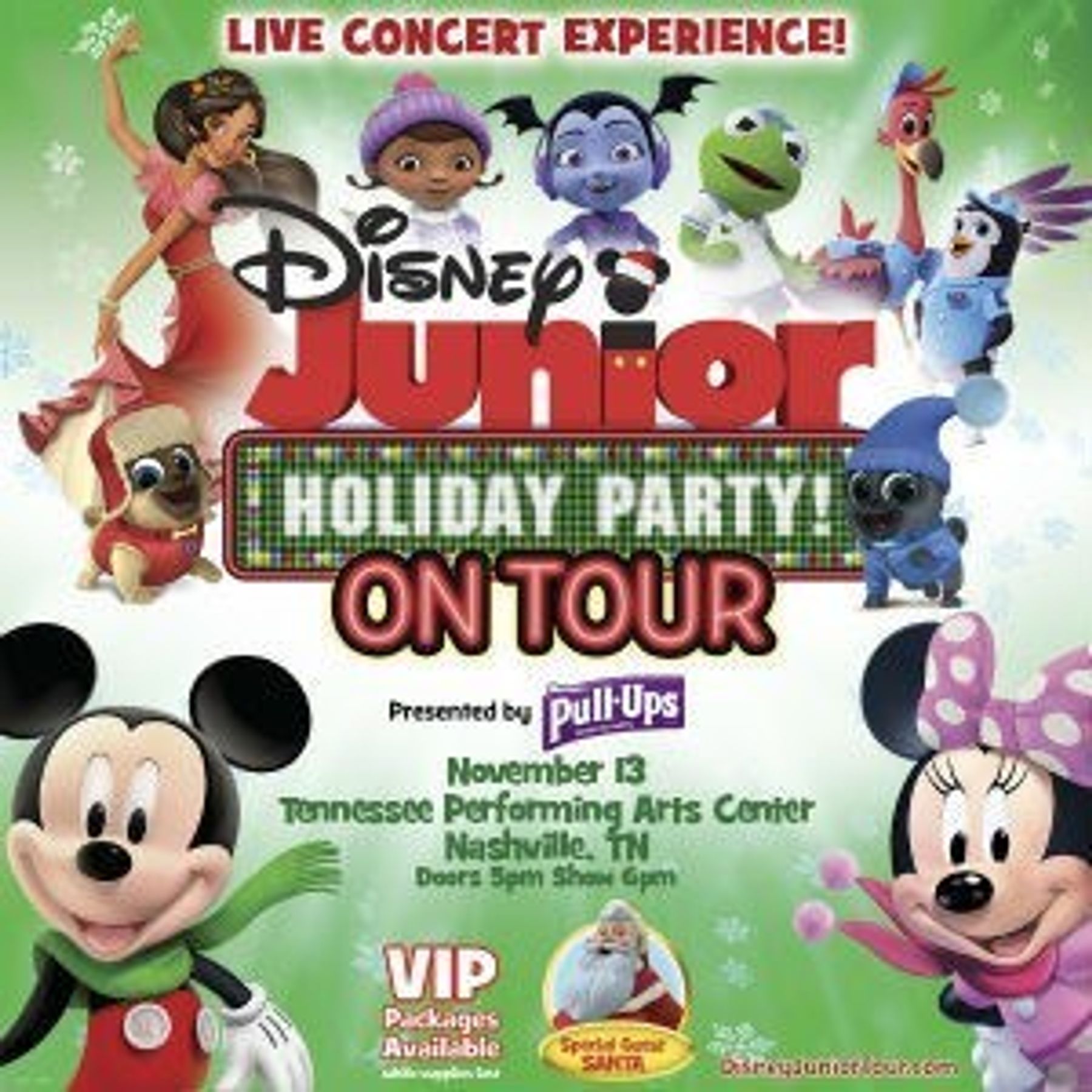 Disney Junior Holiday Party! On Tour! Downtown Nashville