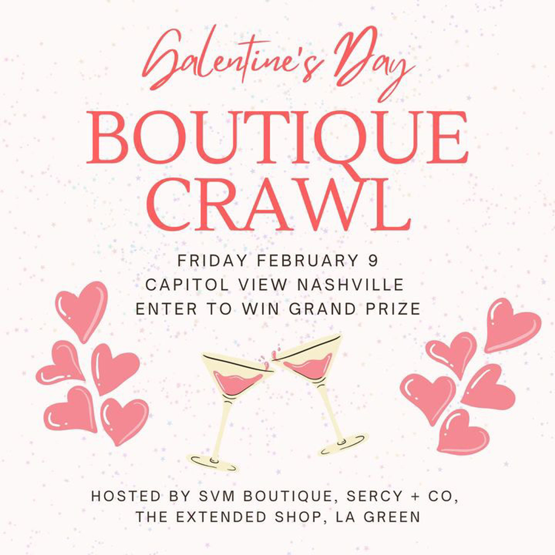 Galentine s Day Boutique Crawl Downtown Nashville