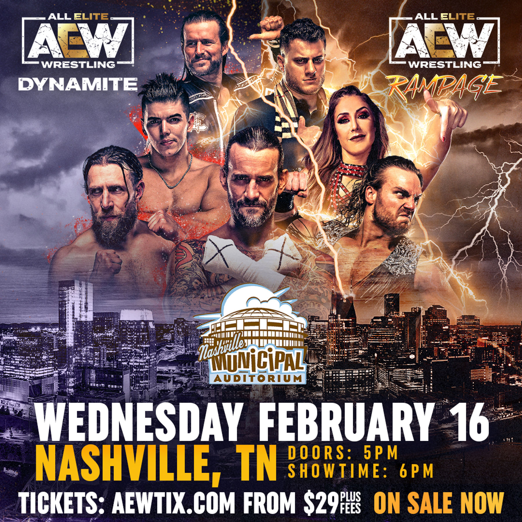 AEW Presents "Dynamite/Rampage" Downtown Nashville