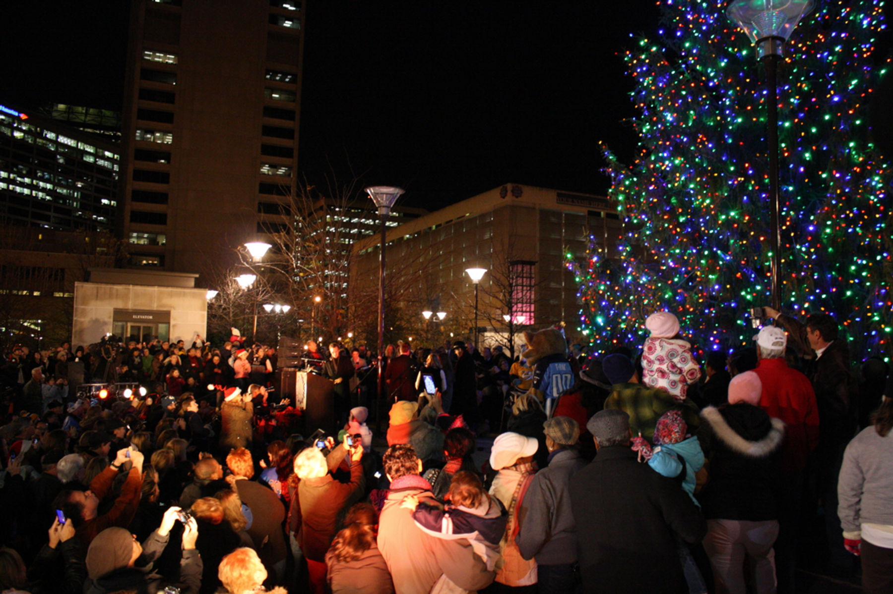 22nd Annual Holiday Tree Lighting Ceremony Downtown Nashville