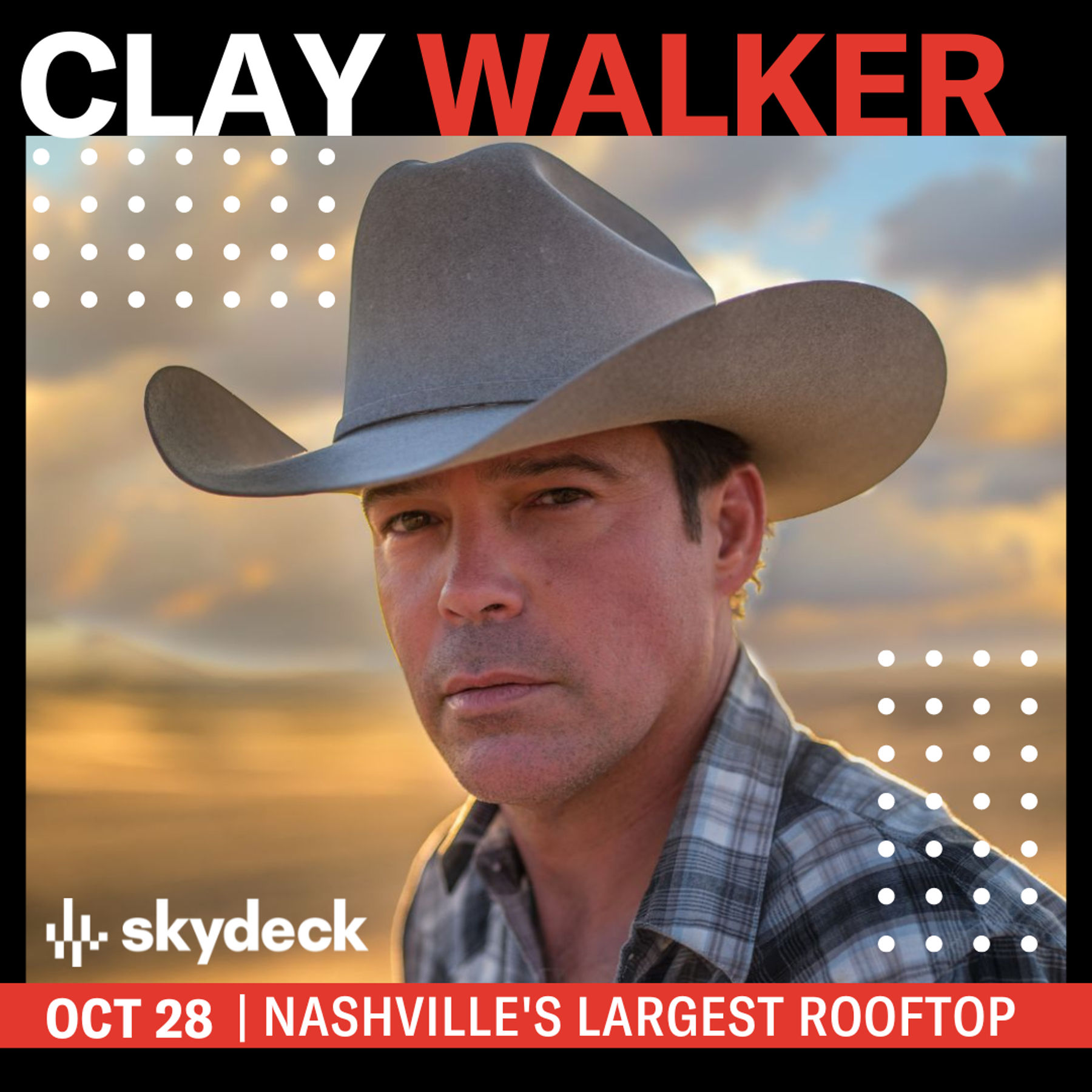 Clay Walker on Skydeck Downtown Nashville