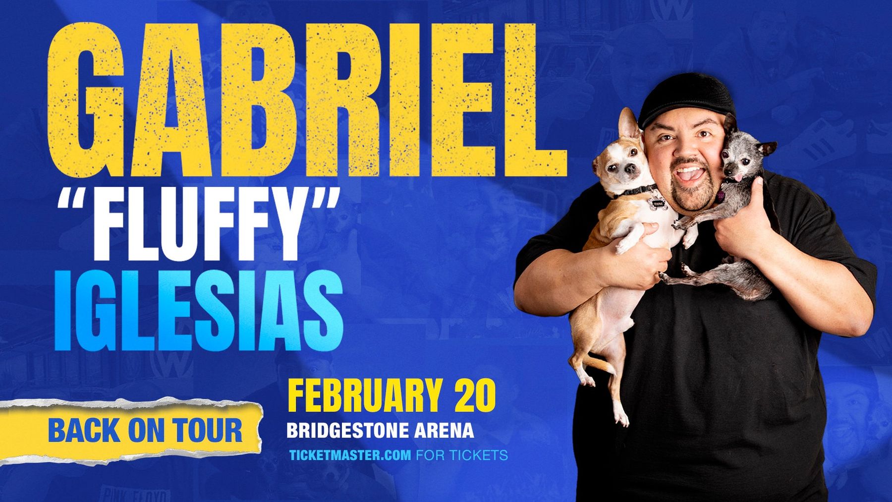 New dates just added. Come see me LIVE. Fluffyguy.com for tickets #Gab, don't worry be fluffy tour