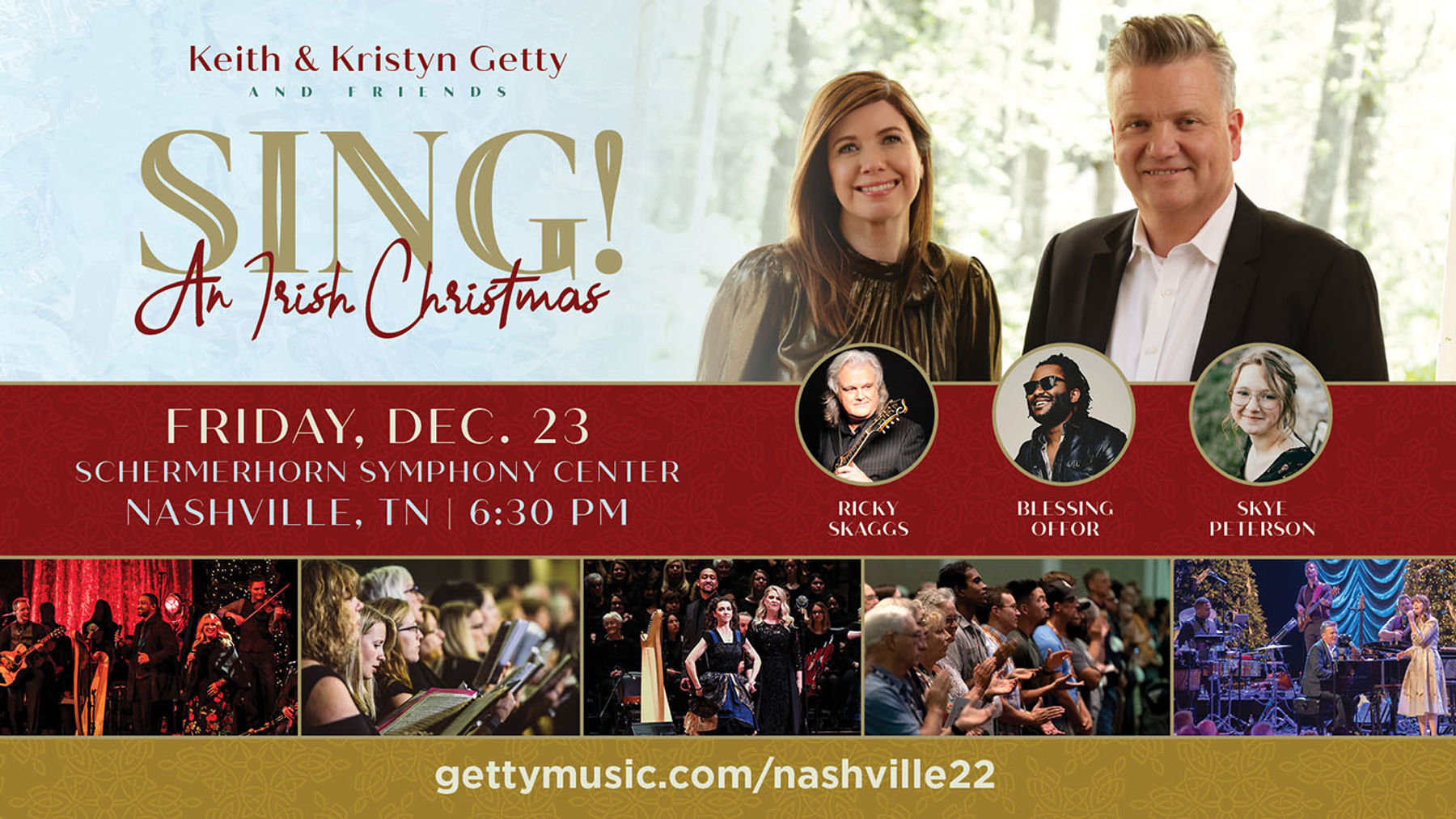 Sing! An Irish Christmas Keith and Kristyn Getty Downtown Nashville