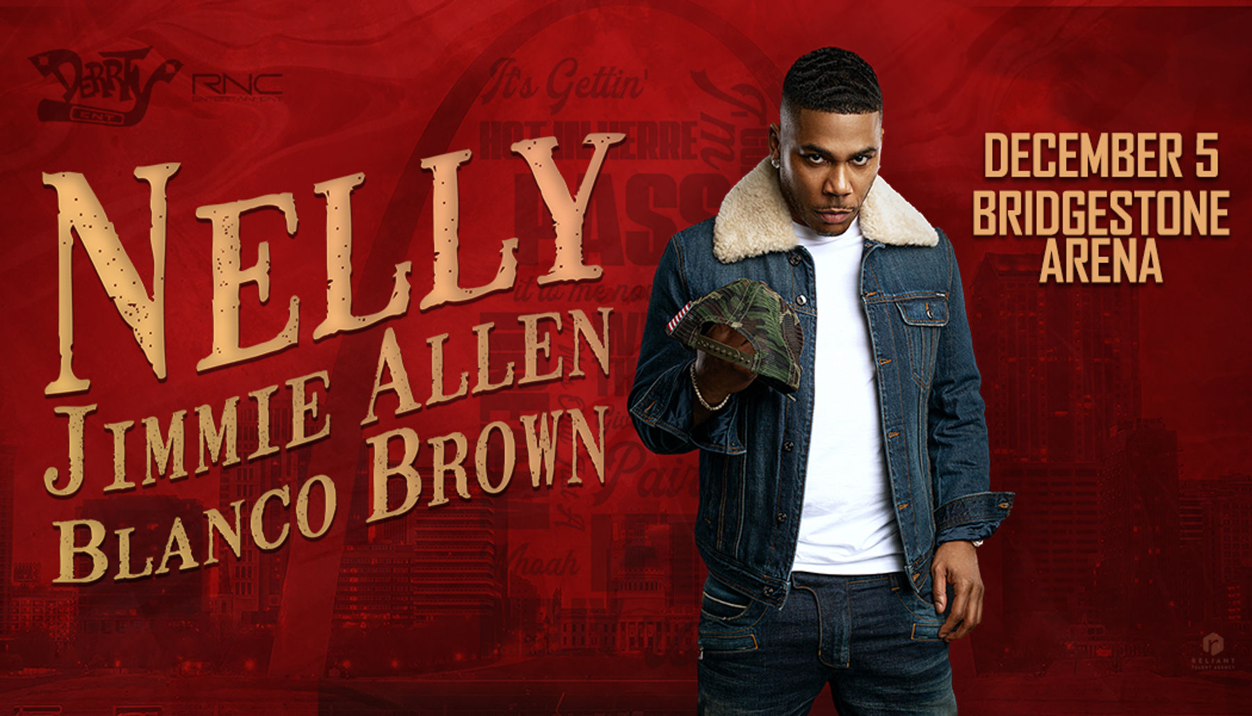 Nelly with Jimmie Allen & Blanco Brown Downtown Nashville