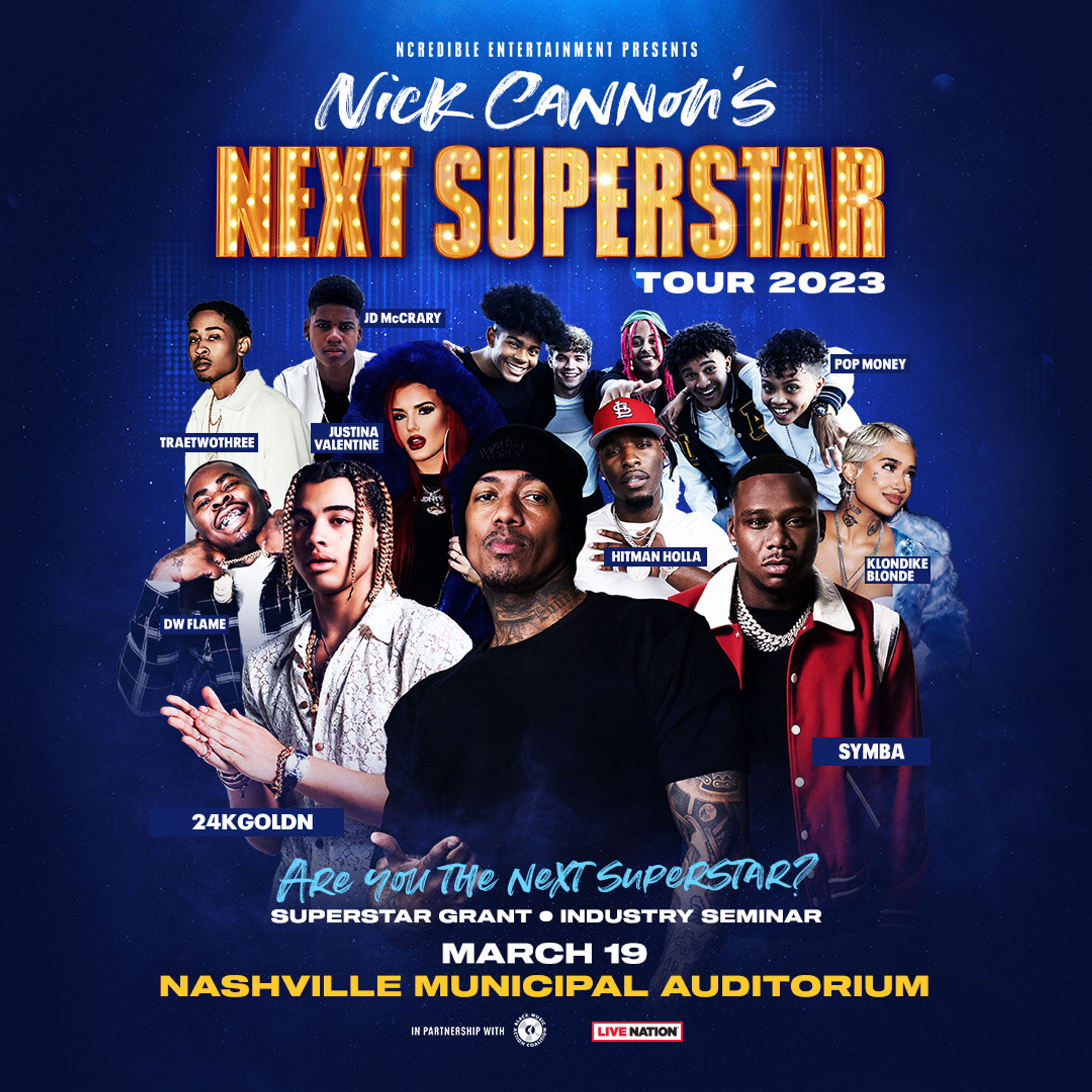 Future Superstar Tour 2023 hosted by Nick Cannon Downtown Nashville